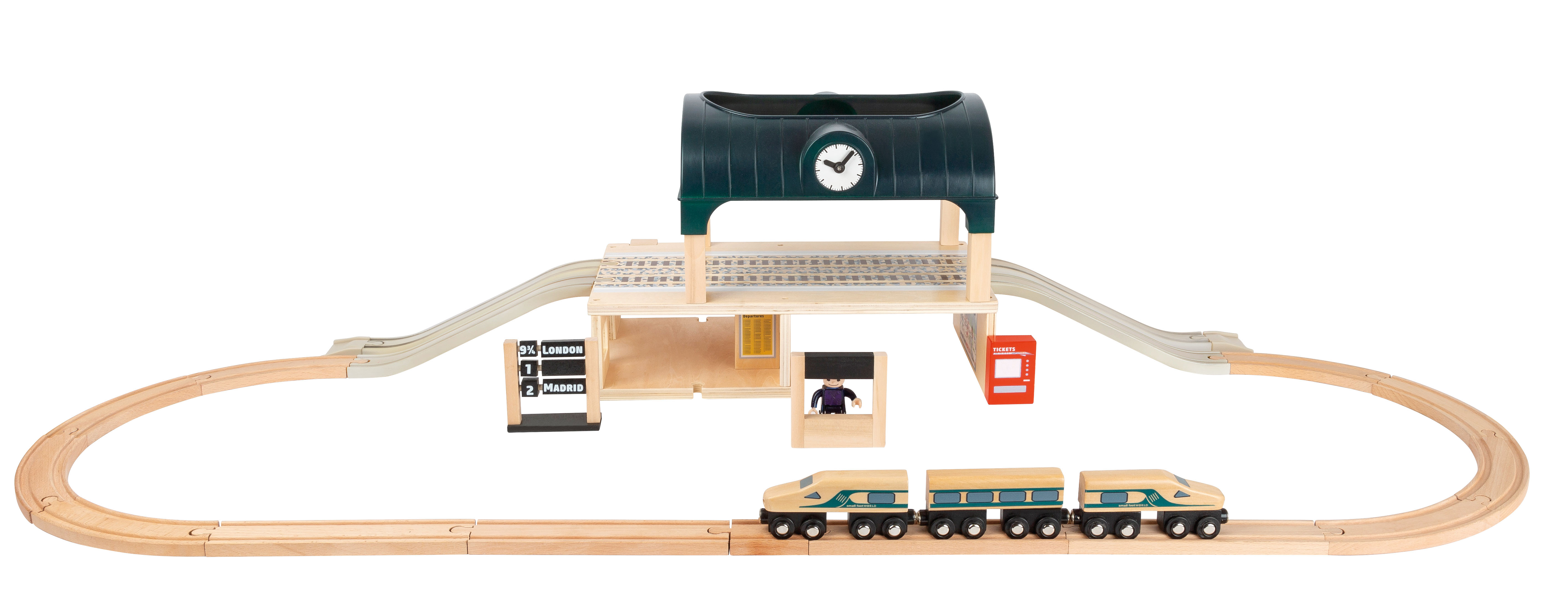 Bahnhof mit Zubehör für Kinder