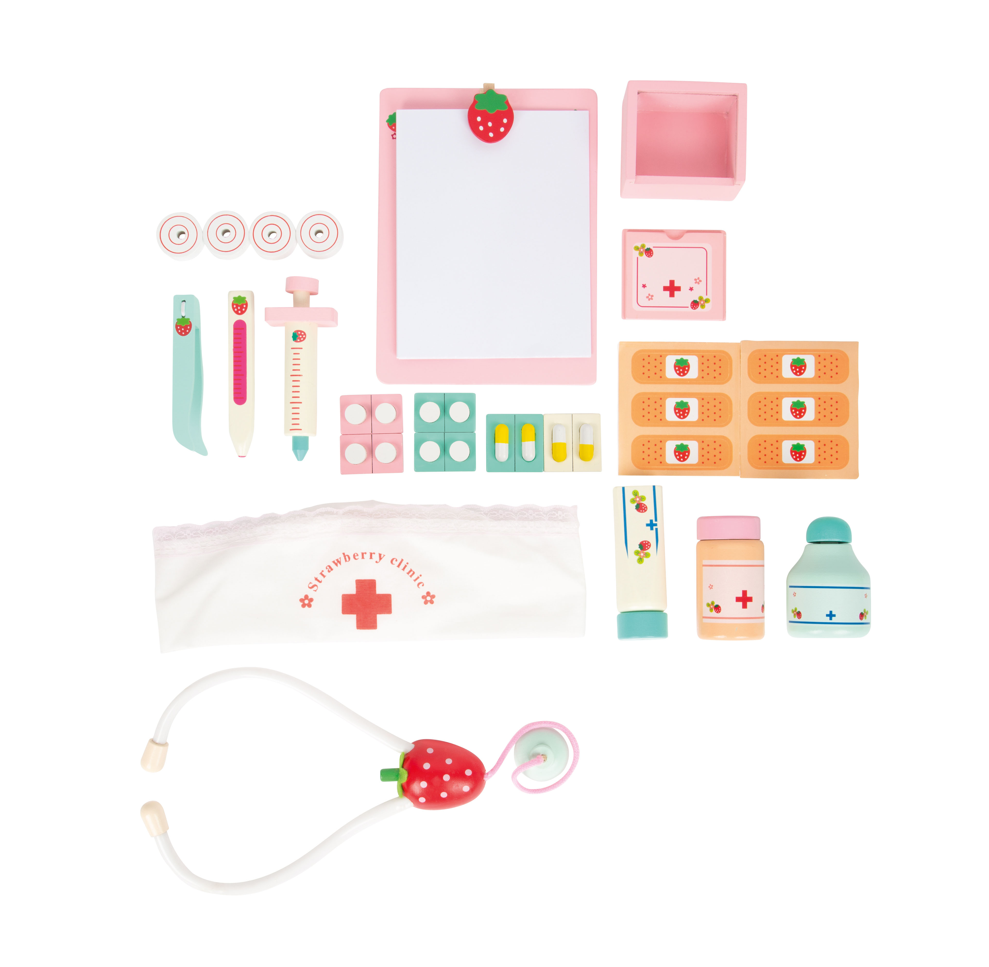 Umfangreiches Zubehör fürs Rollenspiel als Arzt oder Ärztin