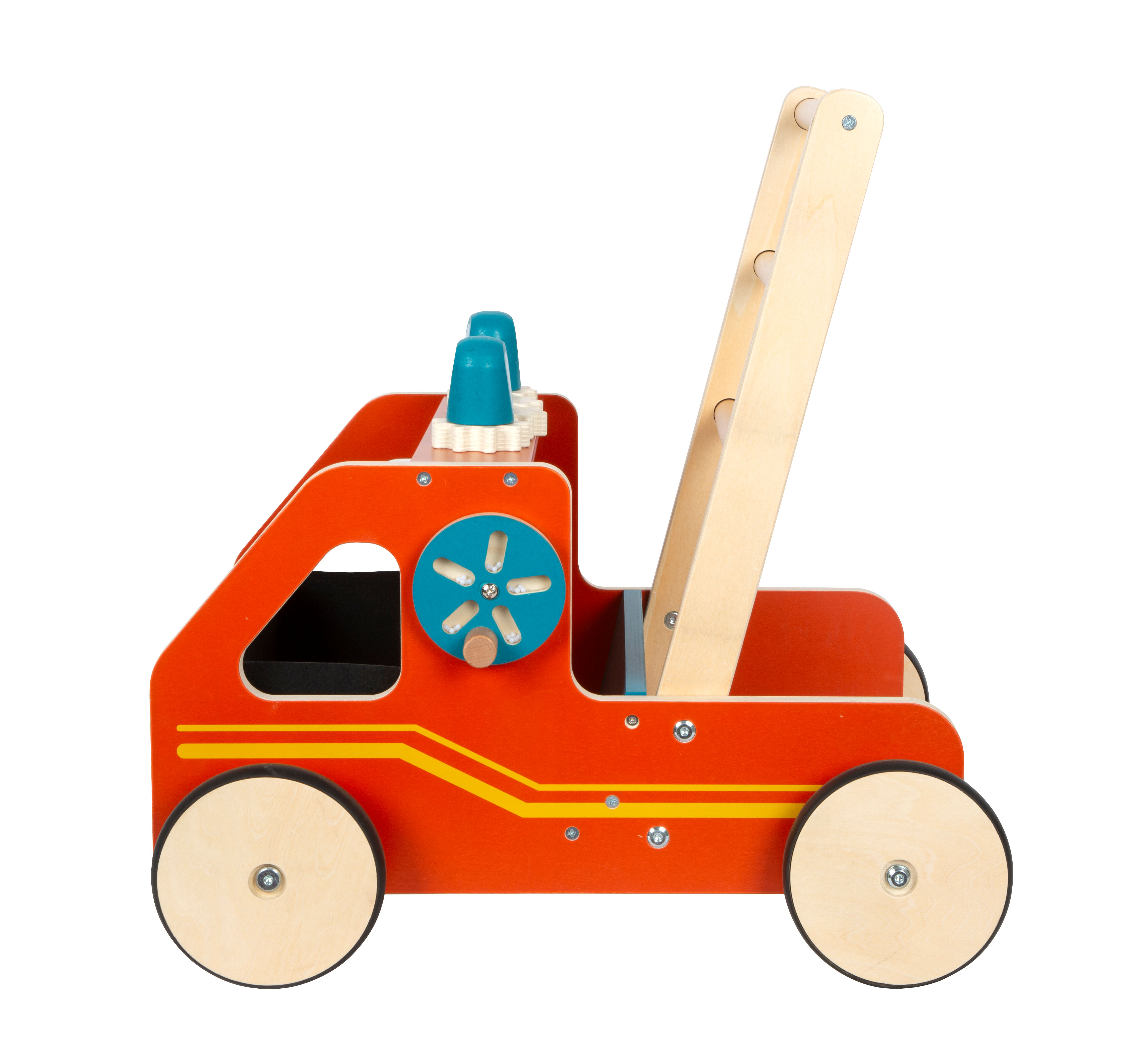 Feuerwehr-Lauflernhilfe mit gummierten Rädern
