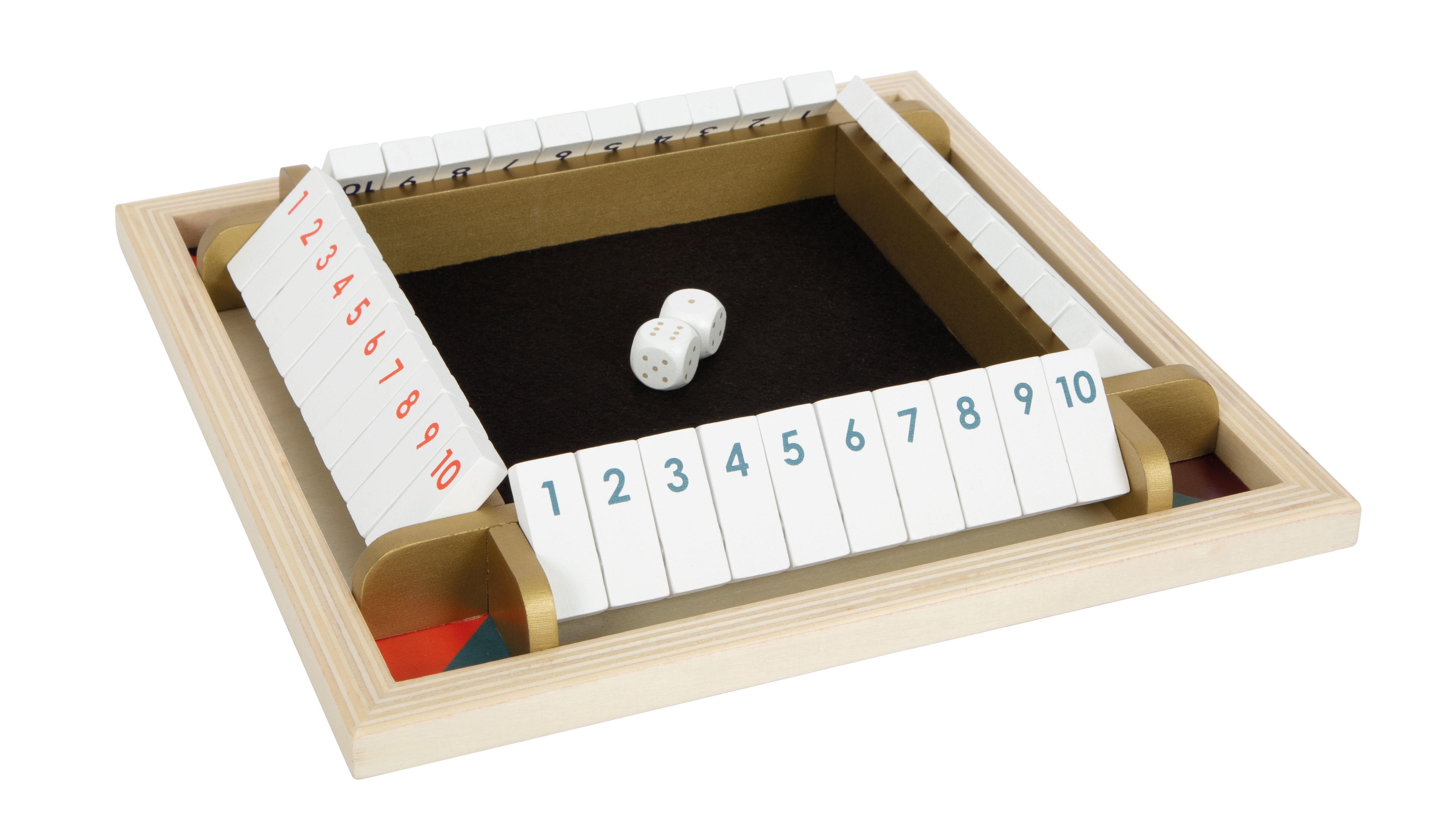 Würfelspiel Shut the Box „Gold Edition” für Kinder