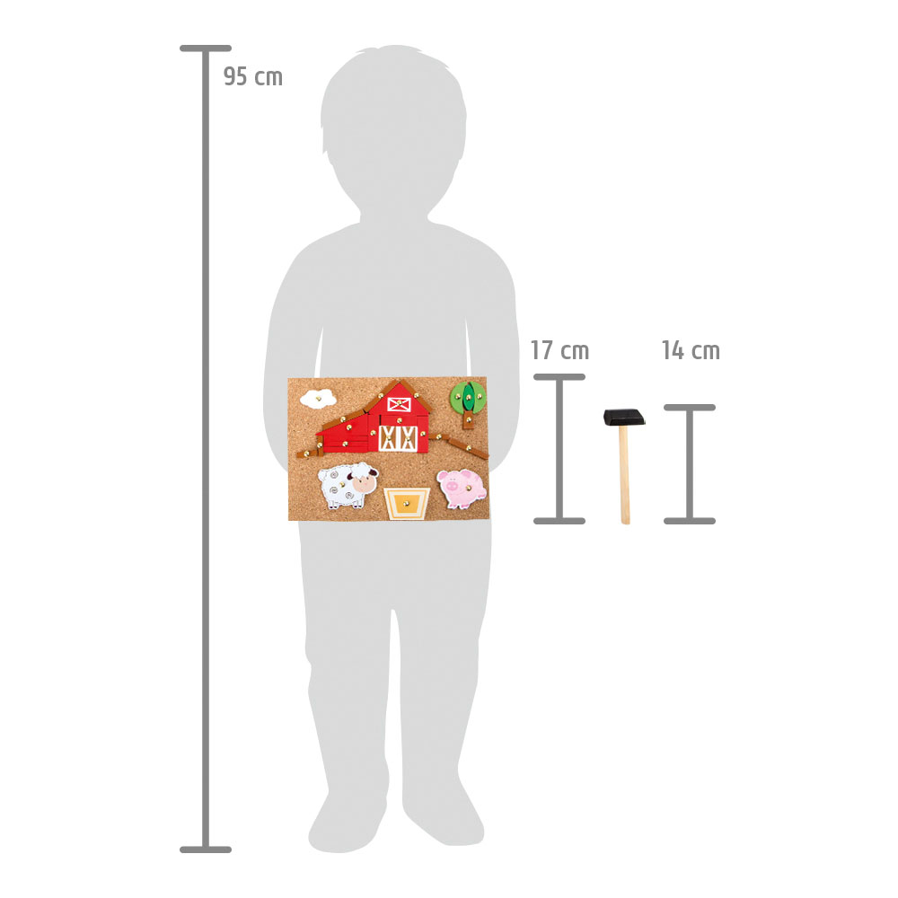 Hämmerchen spiel Bauernhof für Kleinkinder