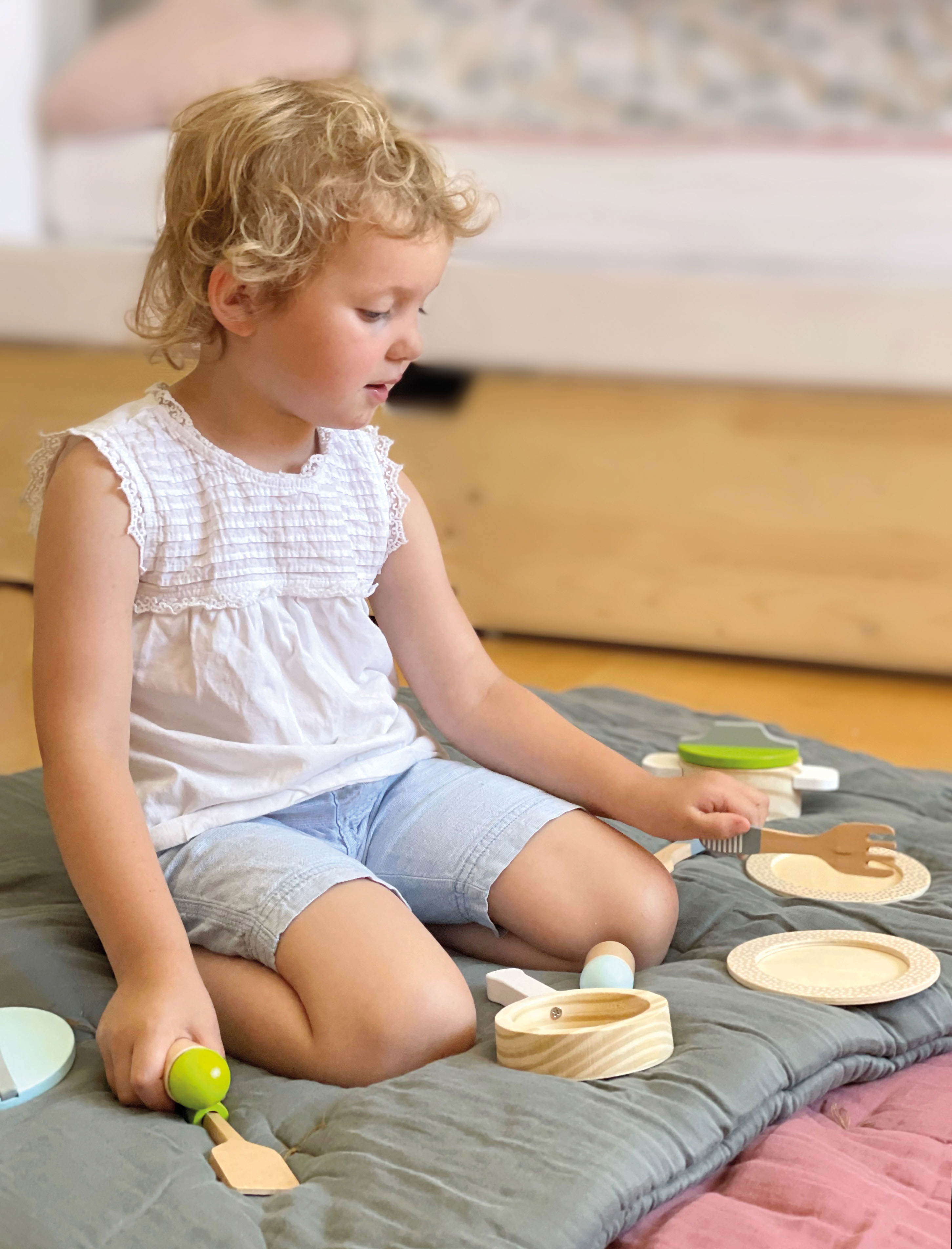 Geschirr- und Topfset Kinderküche für Kinder
