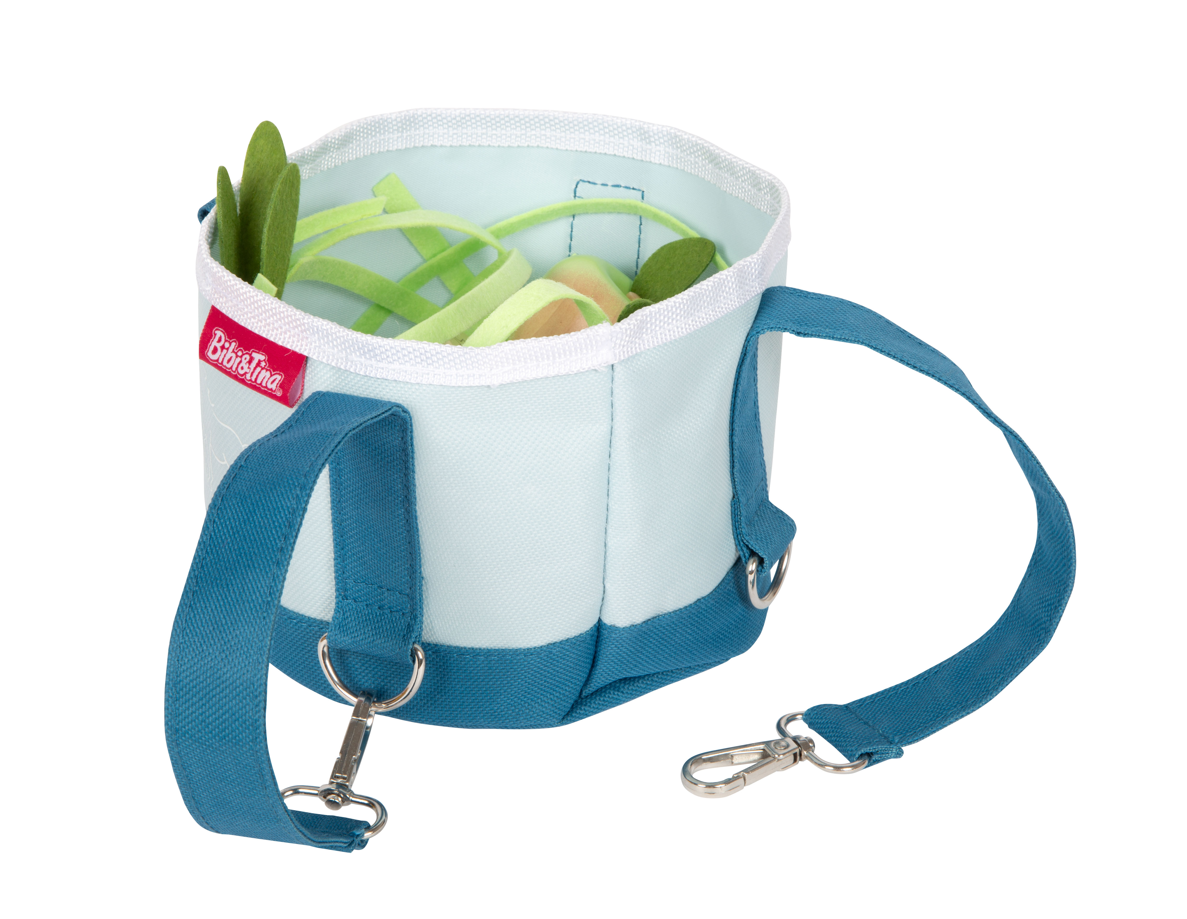 Pferdefutter-Set mit Tasche und flexibler Aufhängung