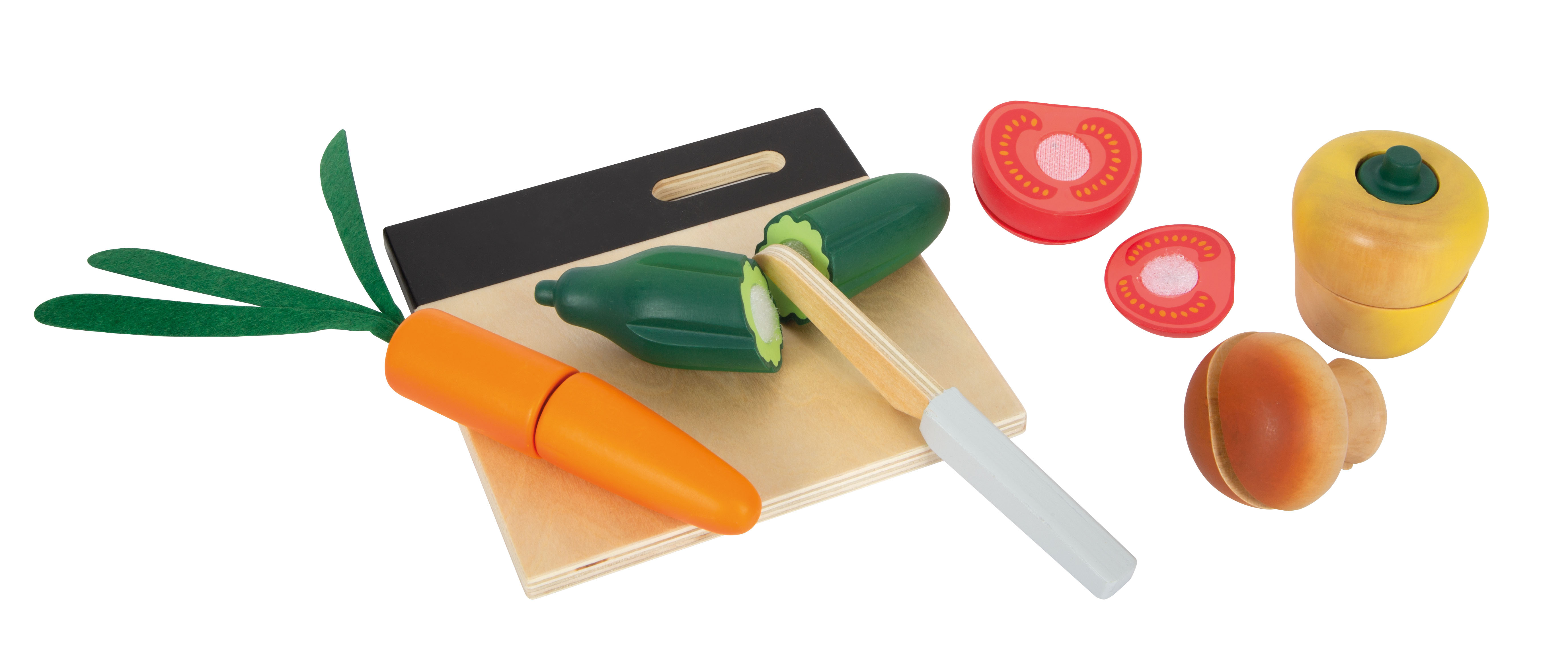 Gemüse aus Holz für Kinderküche und Kaufladen