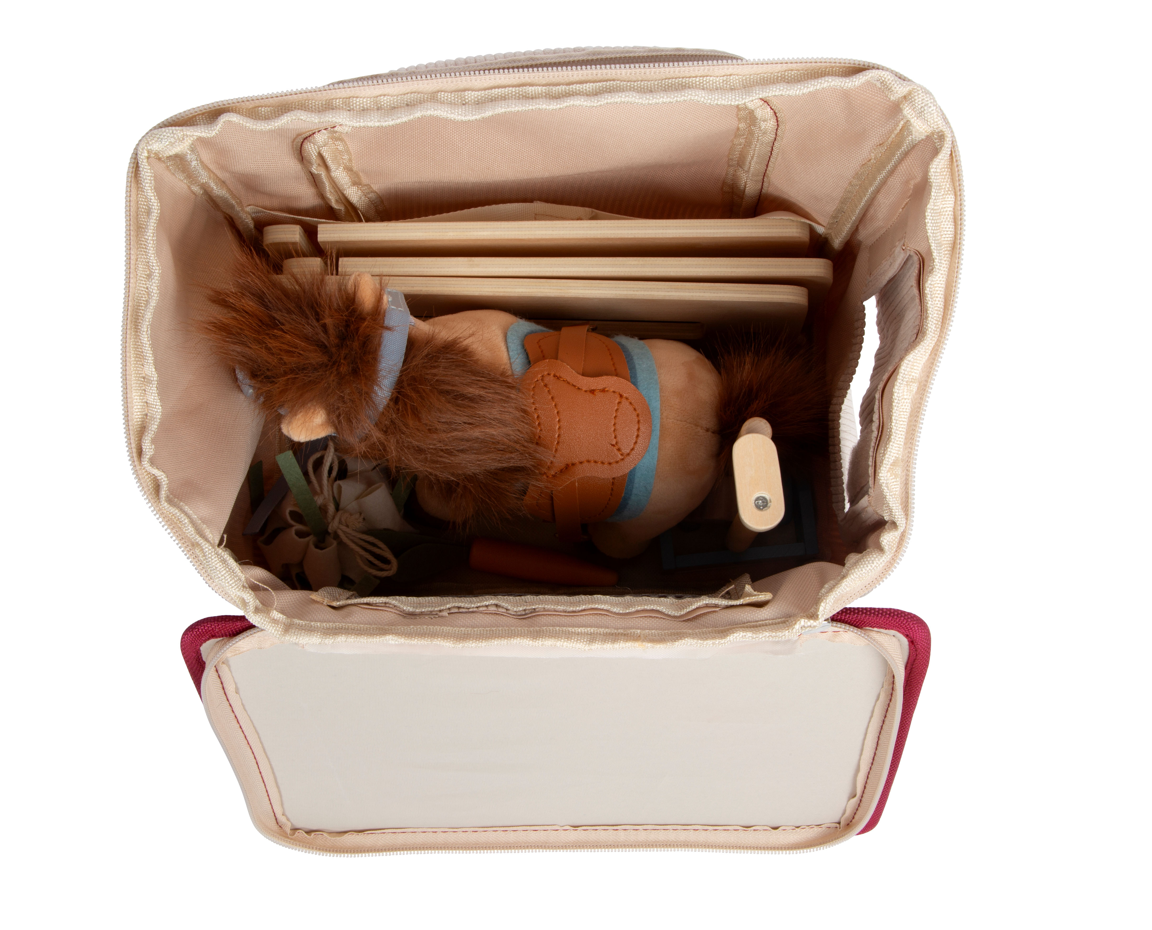 Pferdespielset kompakt verstaut