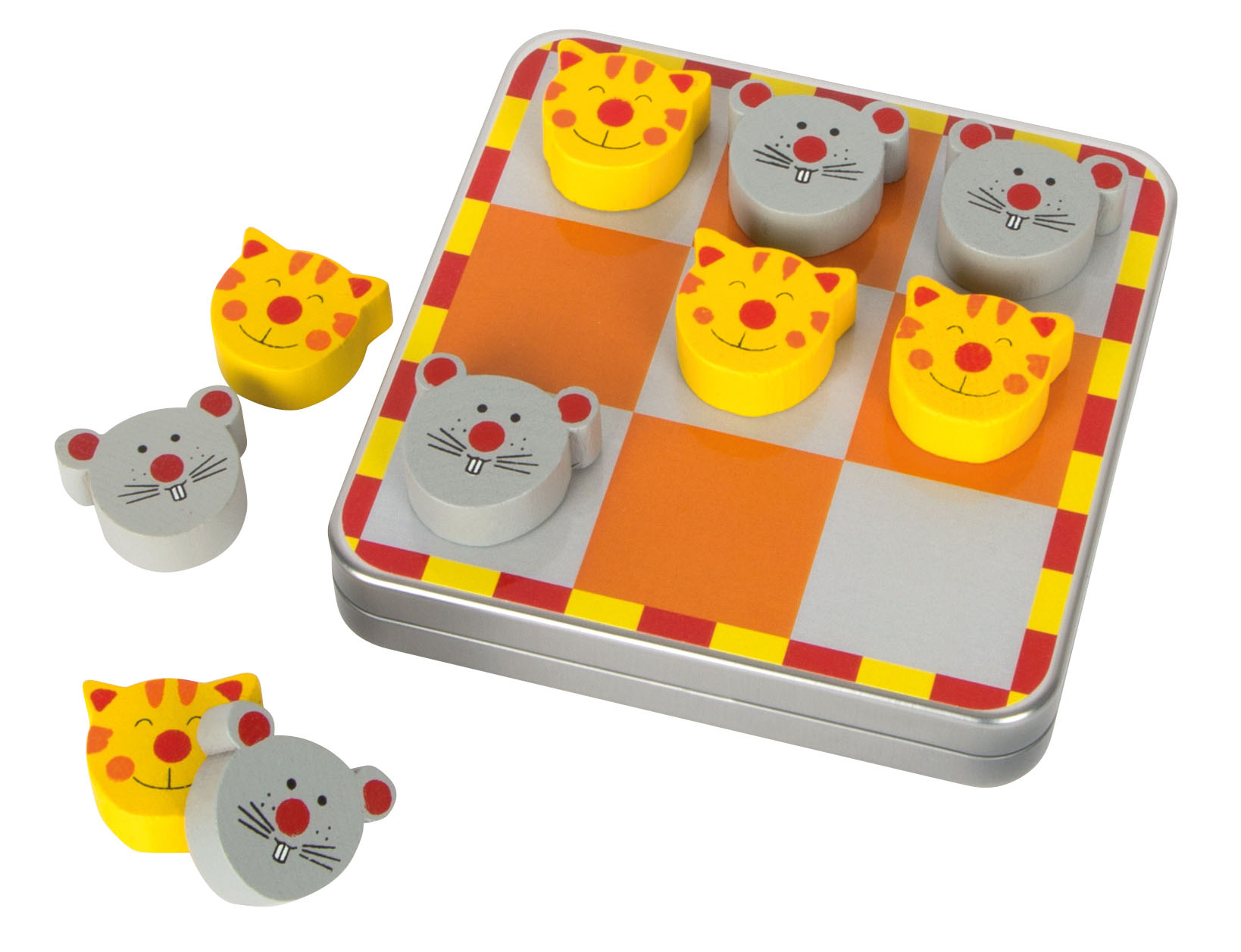 Kinder-Tic Tac Toe mit Katzen und Mäusen