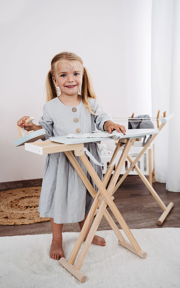 Ironing Board with Iron