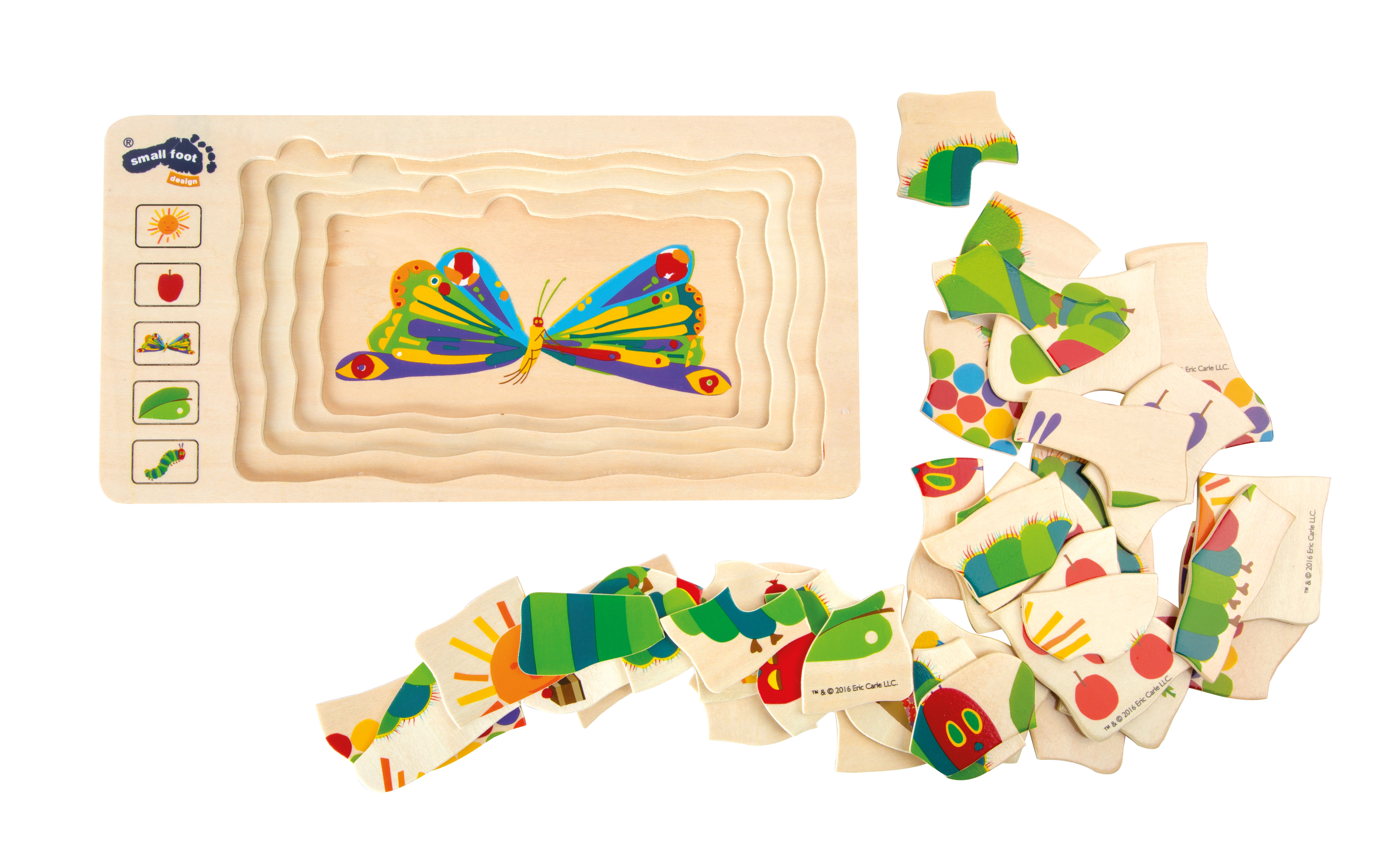 Raupe Nimmersatt Schichtenpuzzle für Kinder