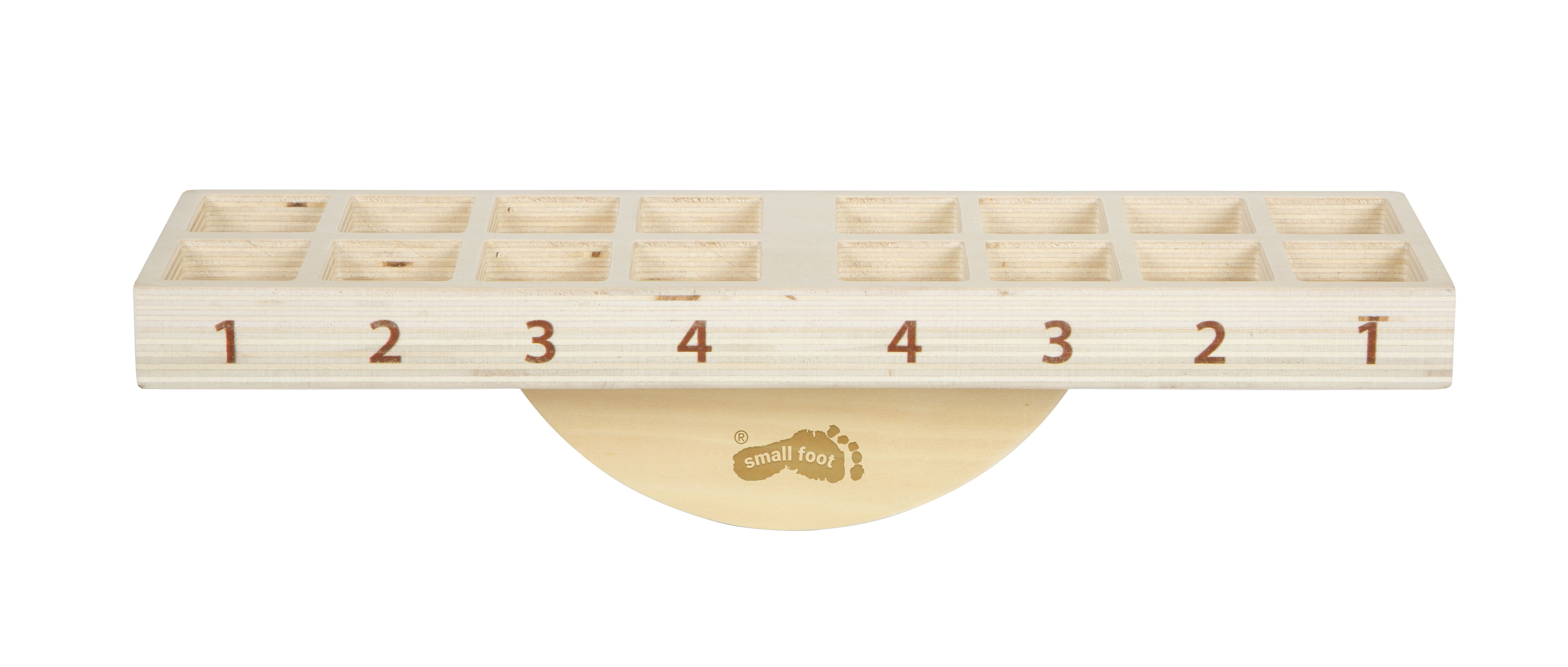 Leere Holzwippe vom Montessori Balancierspiel