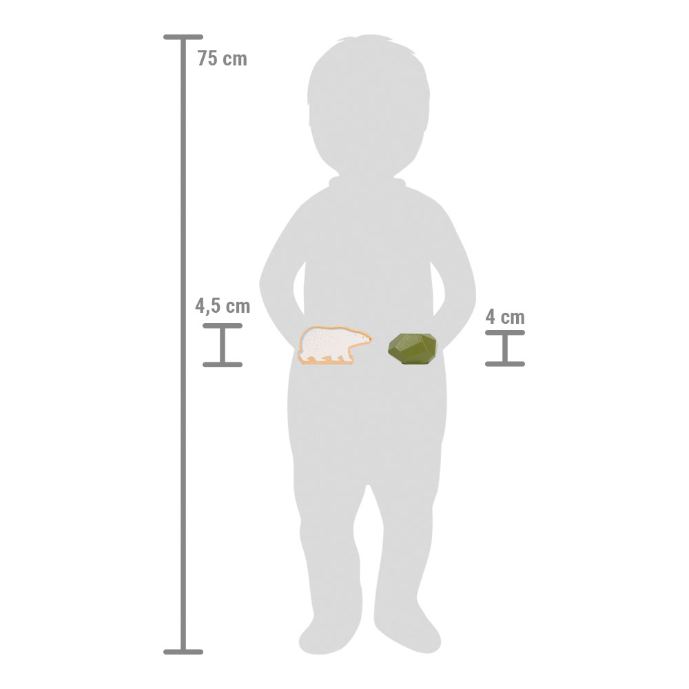 Balanciersteine aus Holz „Arctic“ für Kinder