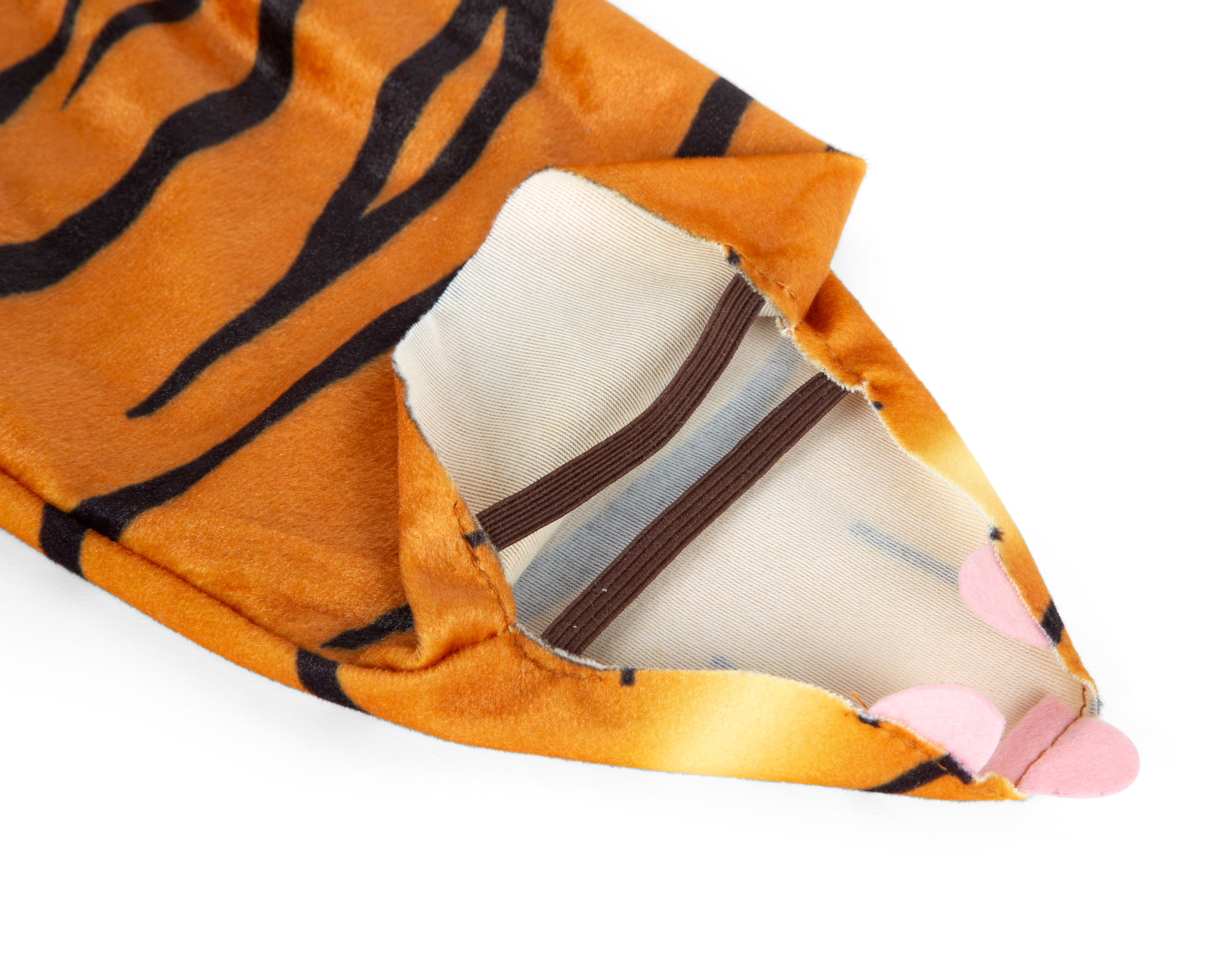 Kostüm Tiger Fuß Gummiband Detail