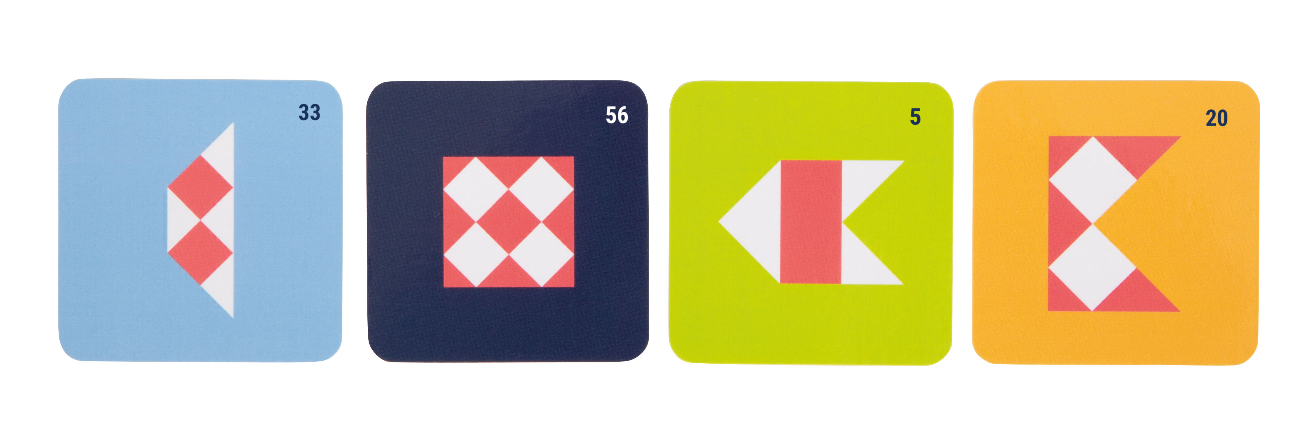 Vorlagen-Karten aus Symmetrie-Lernspiel