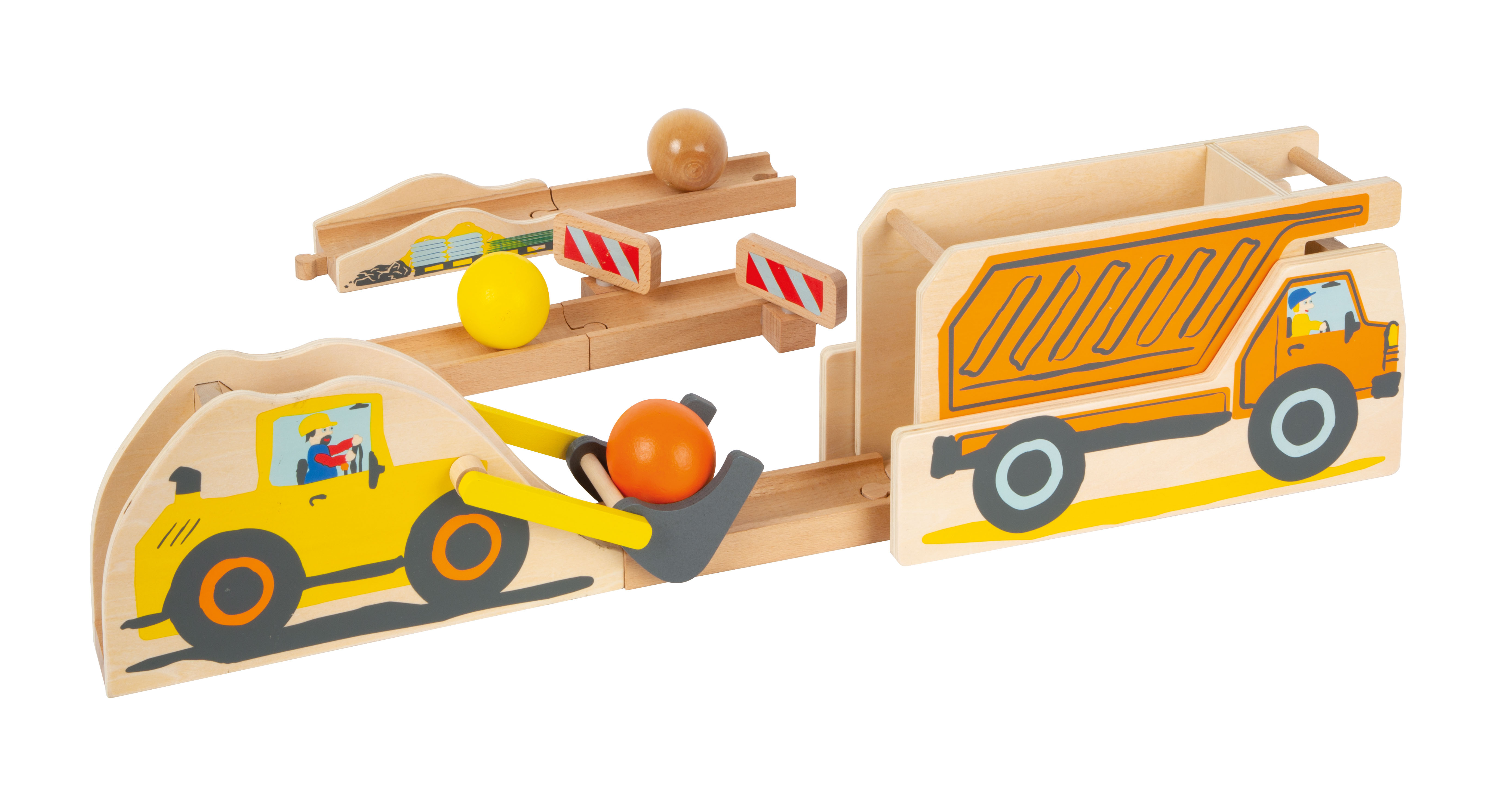 Kugelbahn Junior Baustelle für Kinder