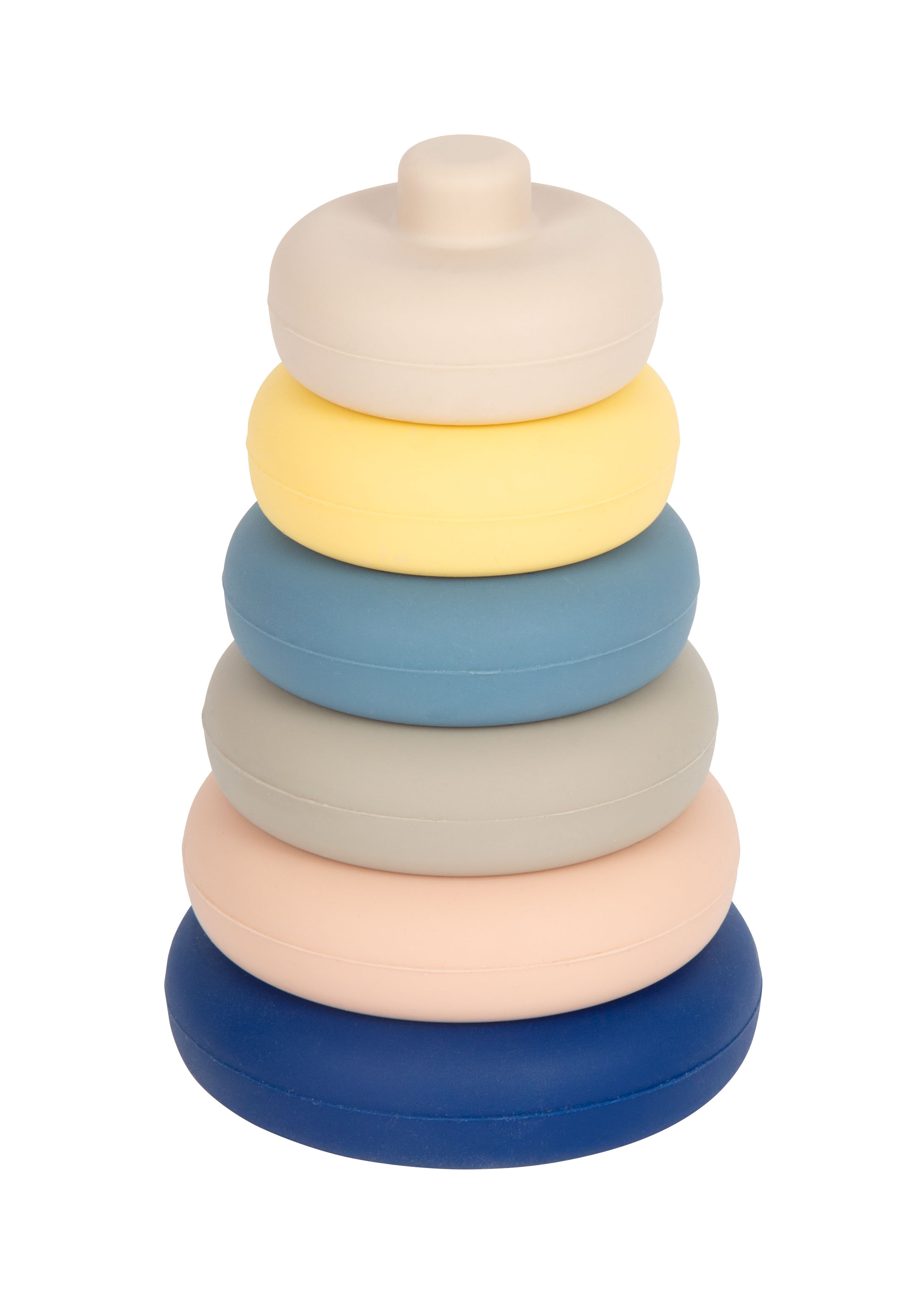 Kinder Stapelturm aus Silikon mit 6 Ringen