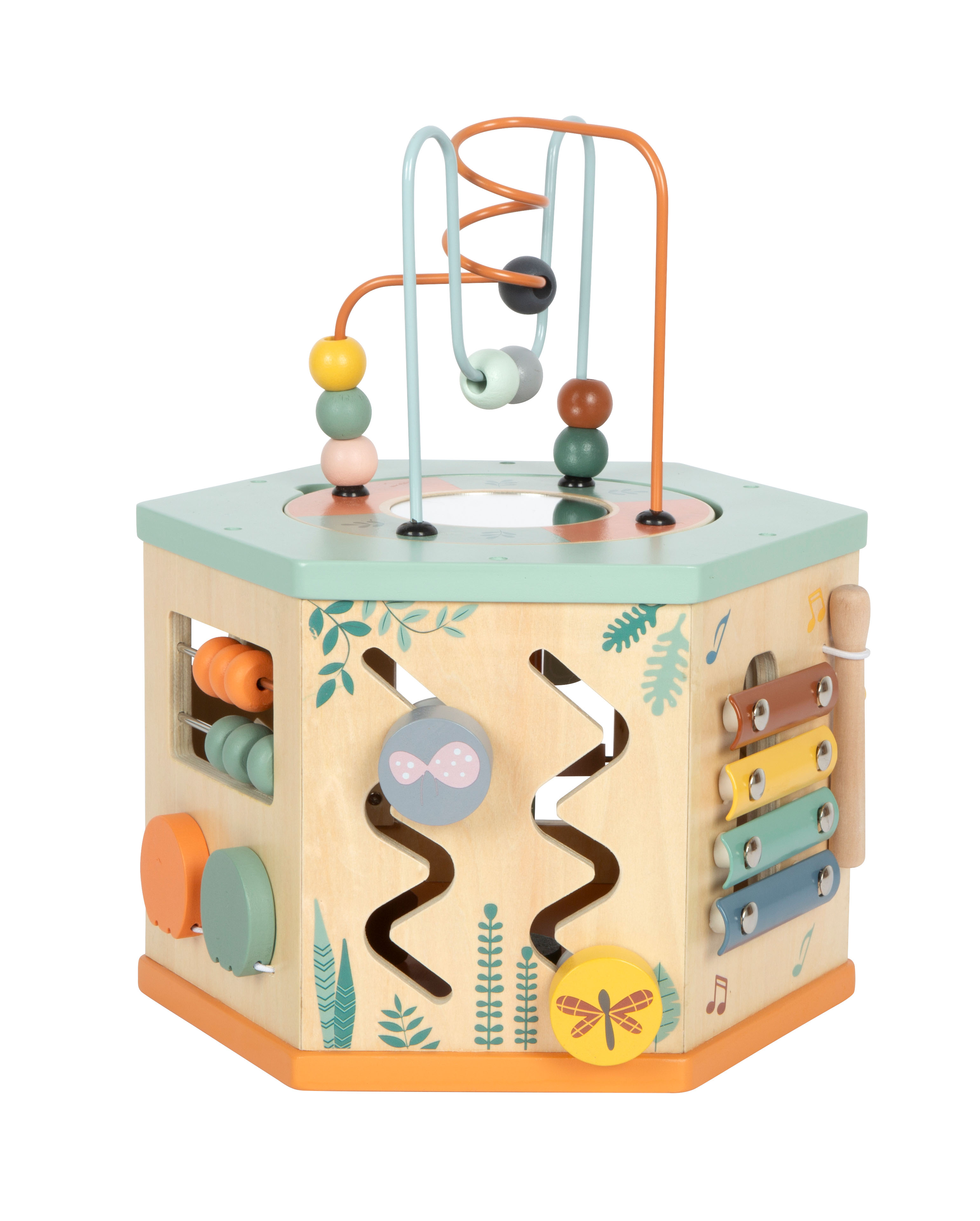 Motorikwürfel Seiten Safari Schiebespiel Schieben Greifen