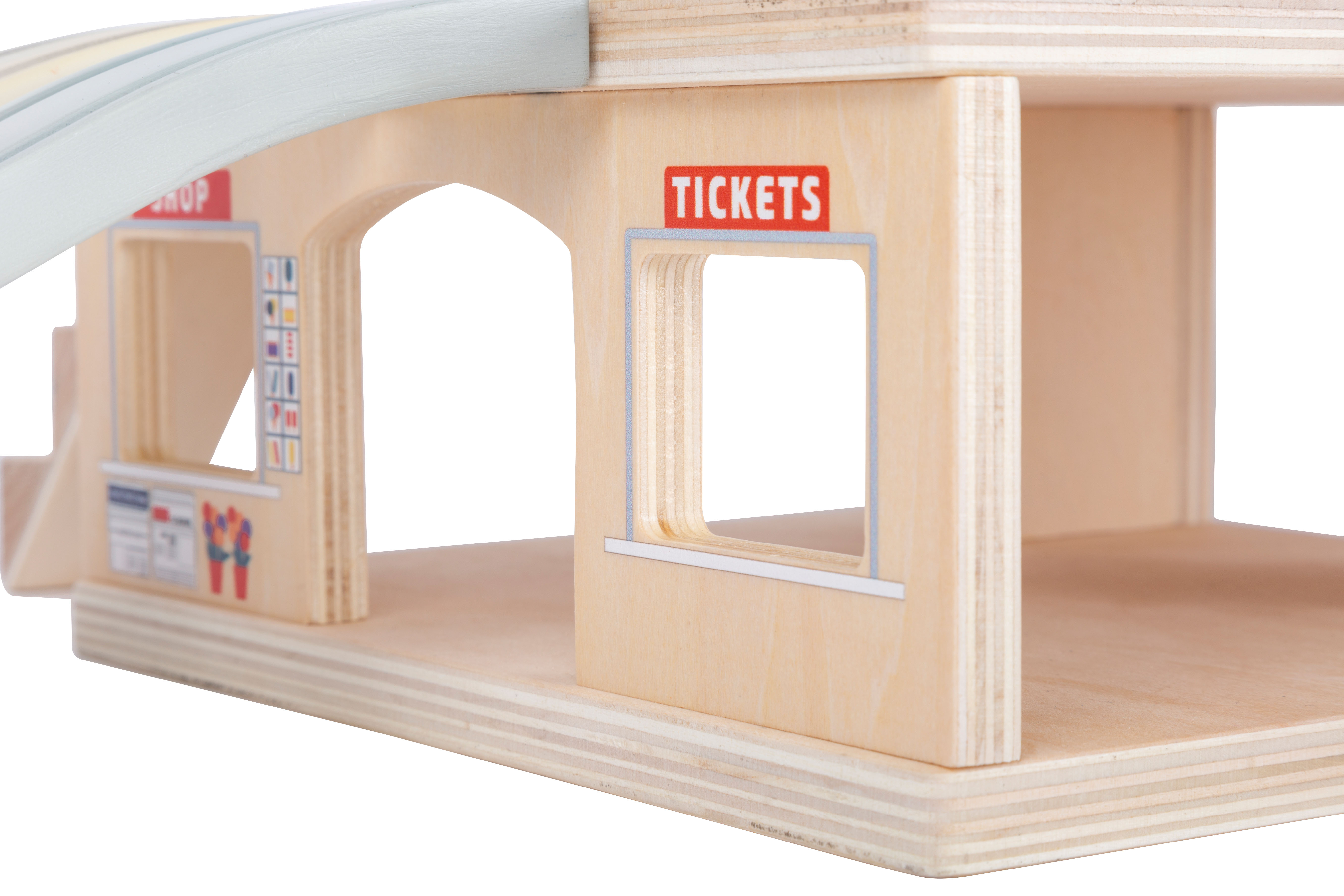 Bahnhof mit Zubehör für Kinder