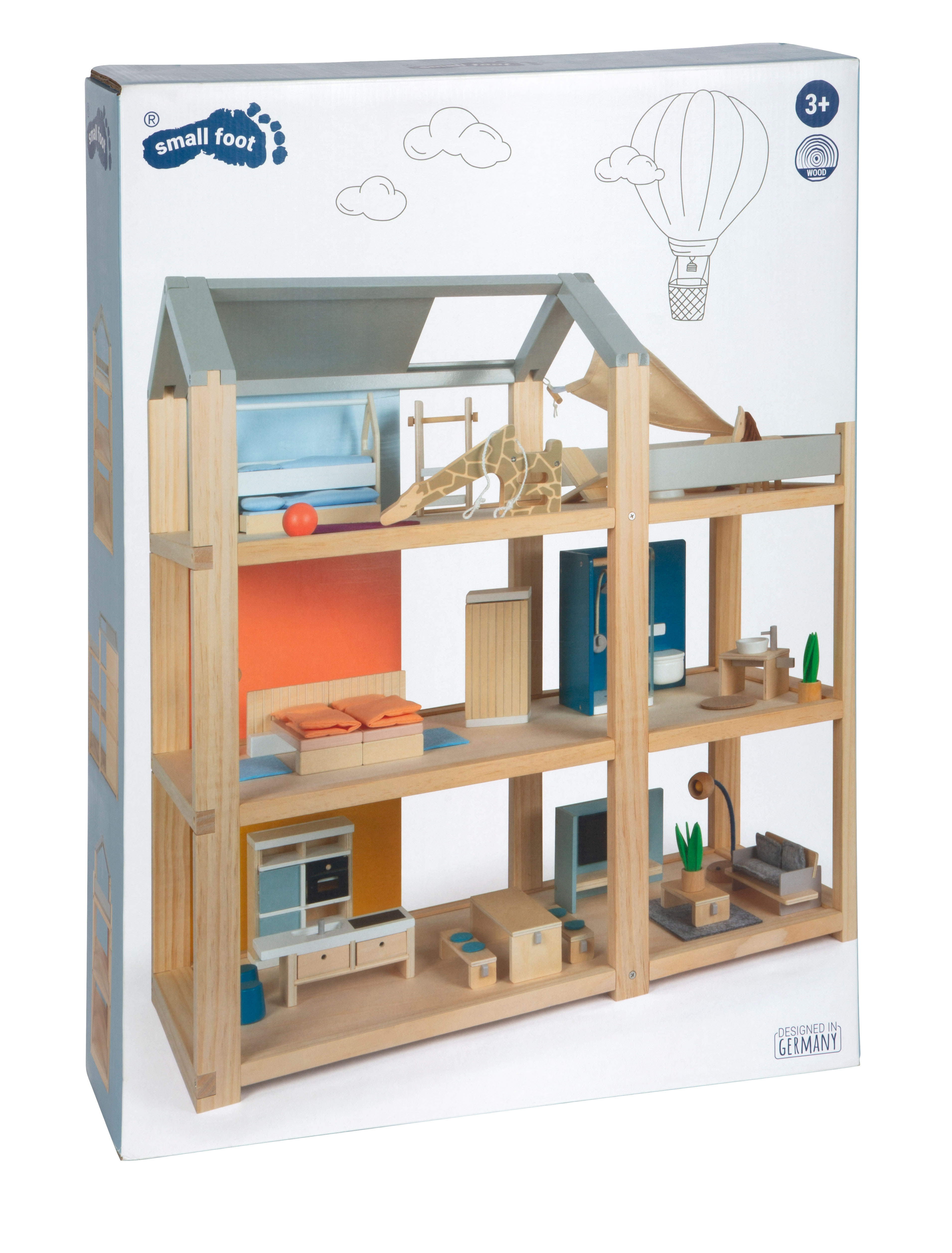 Puppenhausmöbel Badezimmer aus Holz