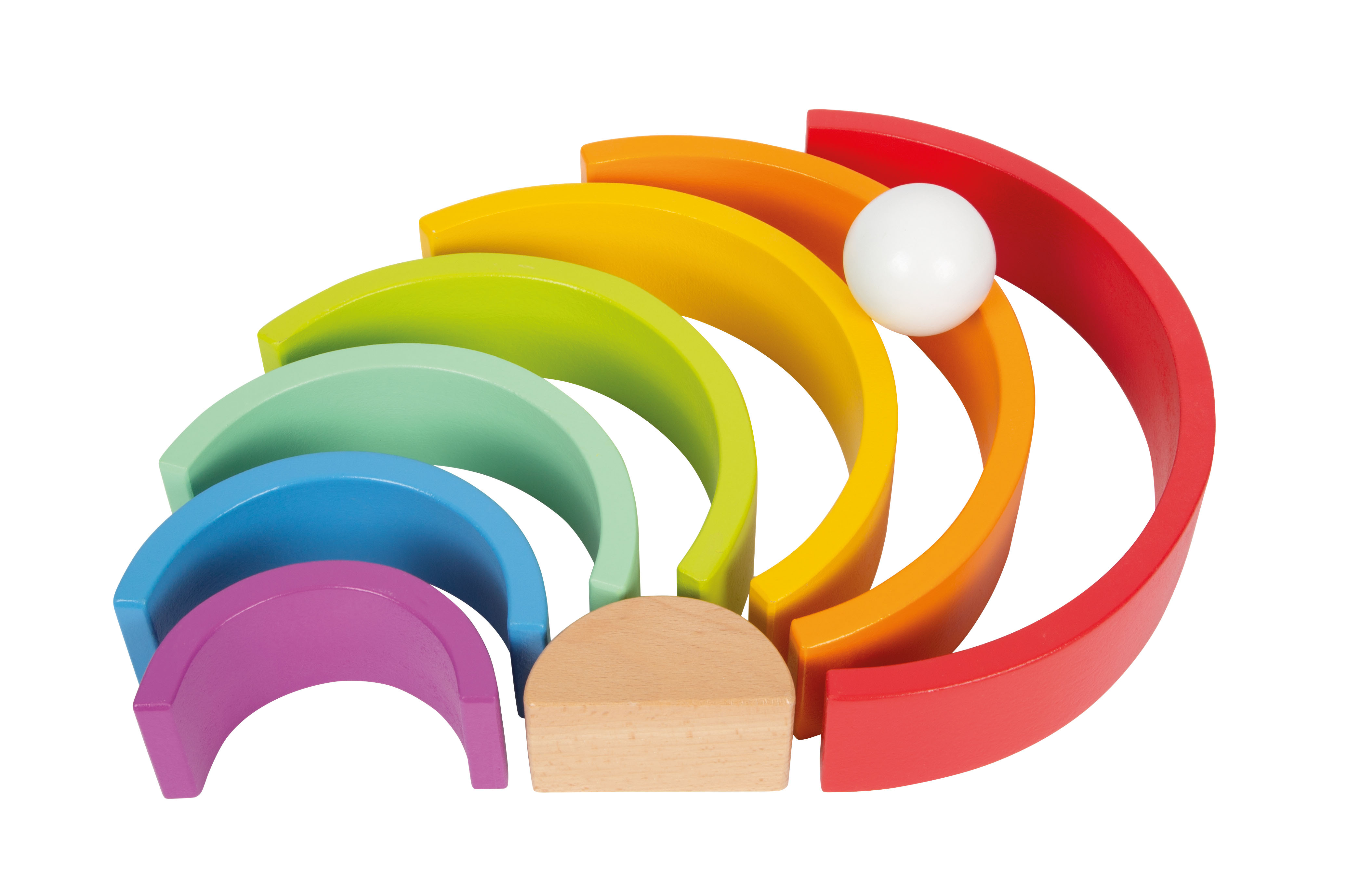 Holzbausteine Großer Regenbogen für Kinder