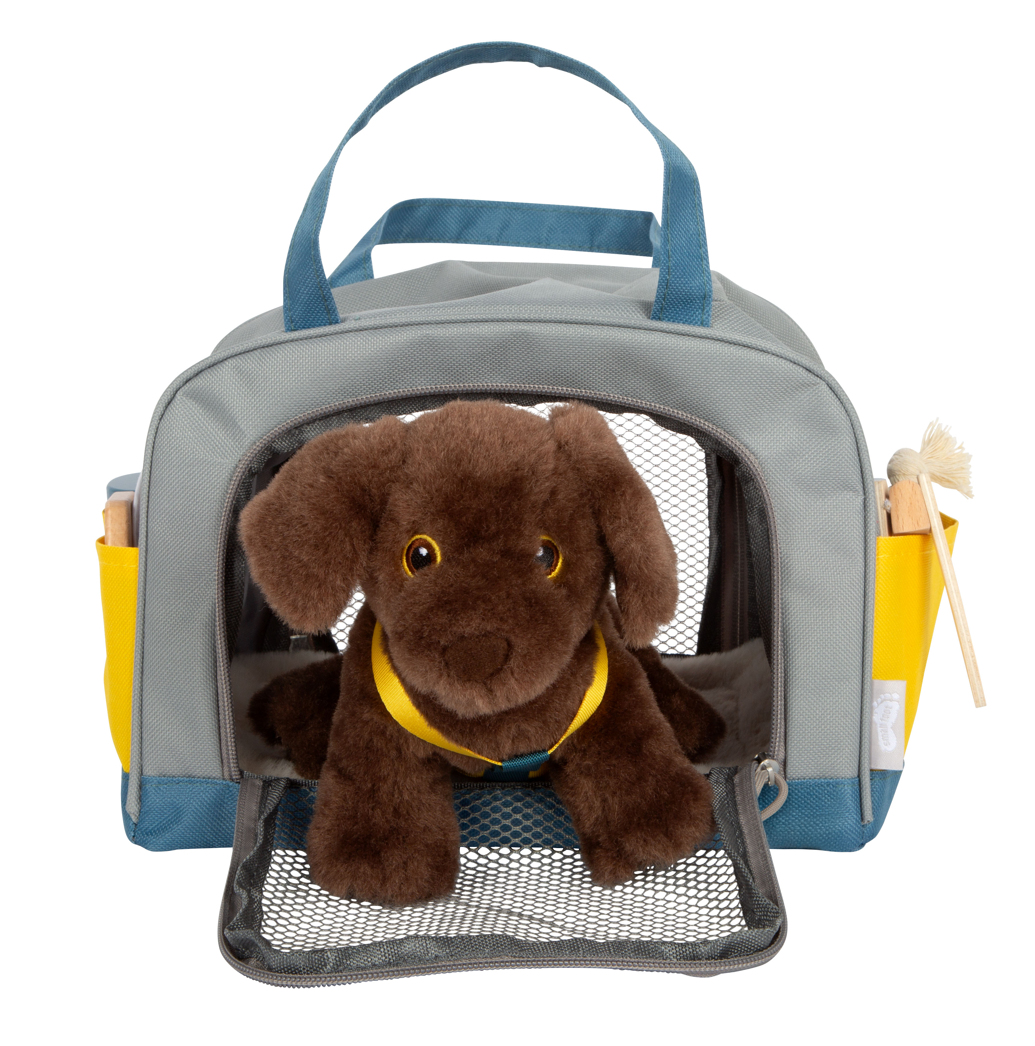 Kindertasche, Schultoasche, Hundespielzeug, Tierfigur, Reißverschlussnetz