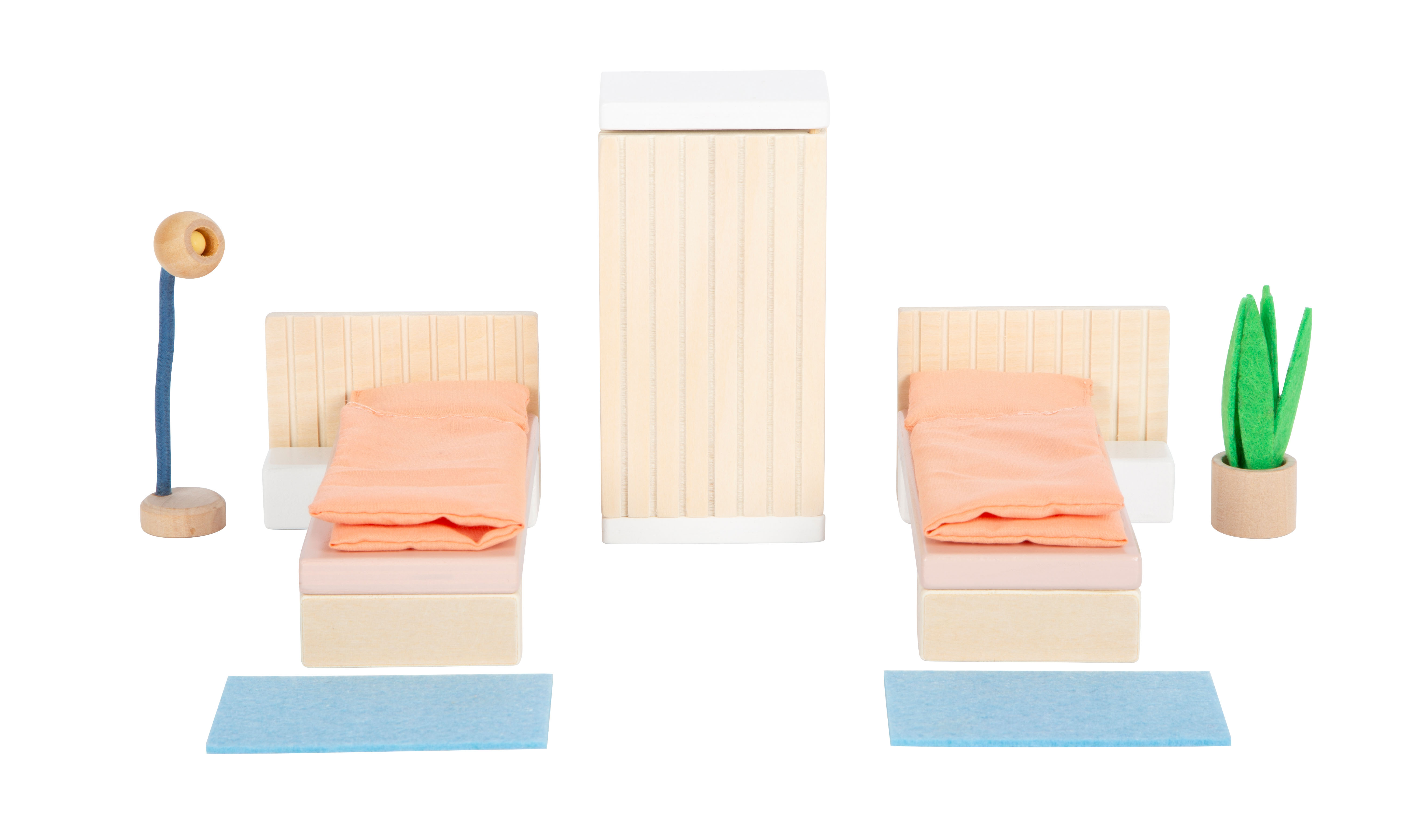 Puppenhausmöbel Schlafzimmer Set komplett