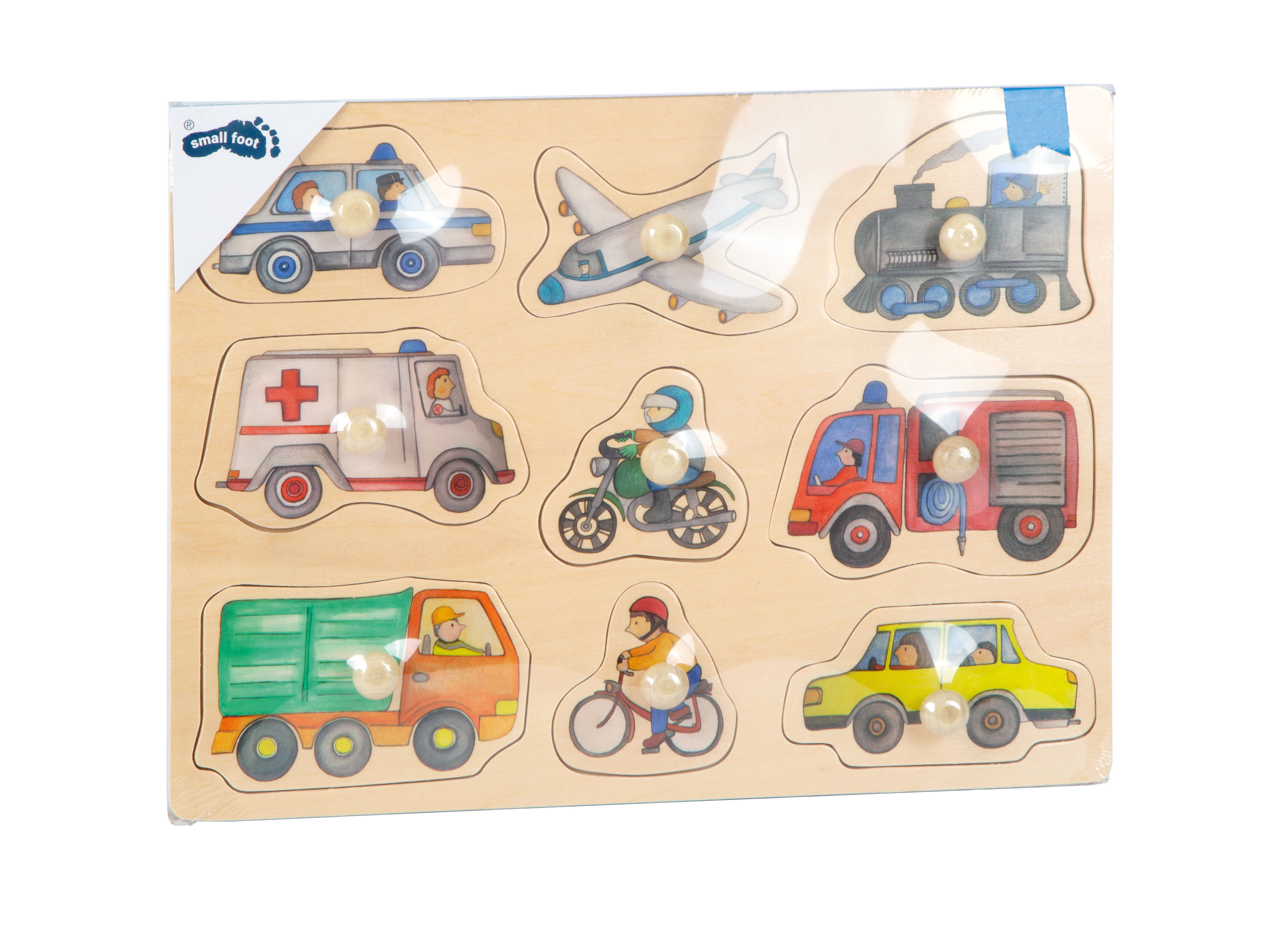 Setzpuzzle Fahrzeuge der Stadt für Kinder
