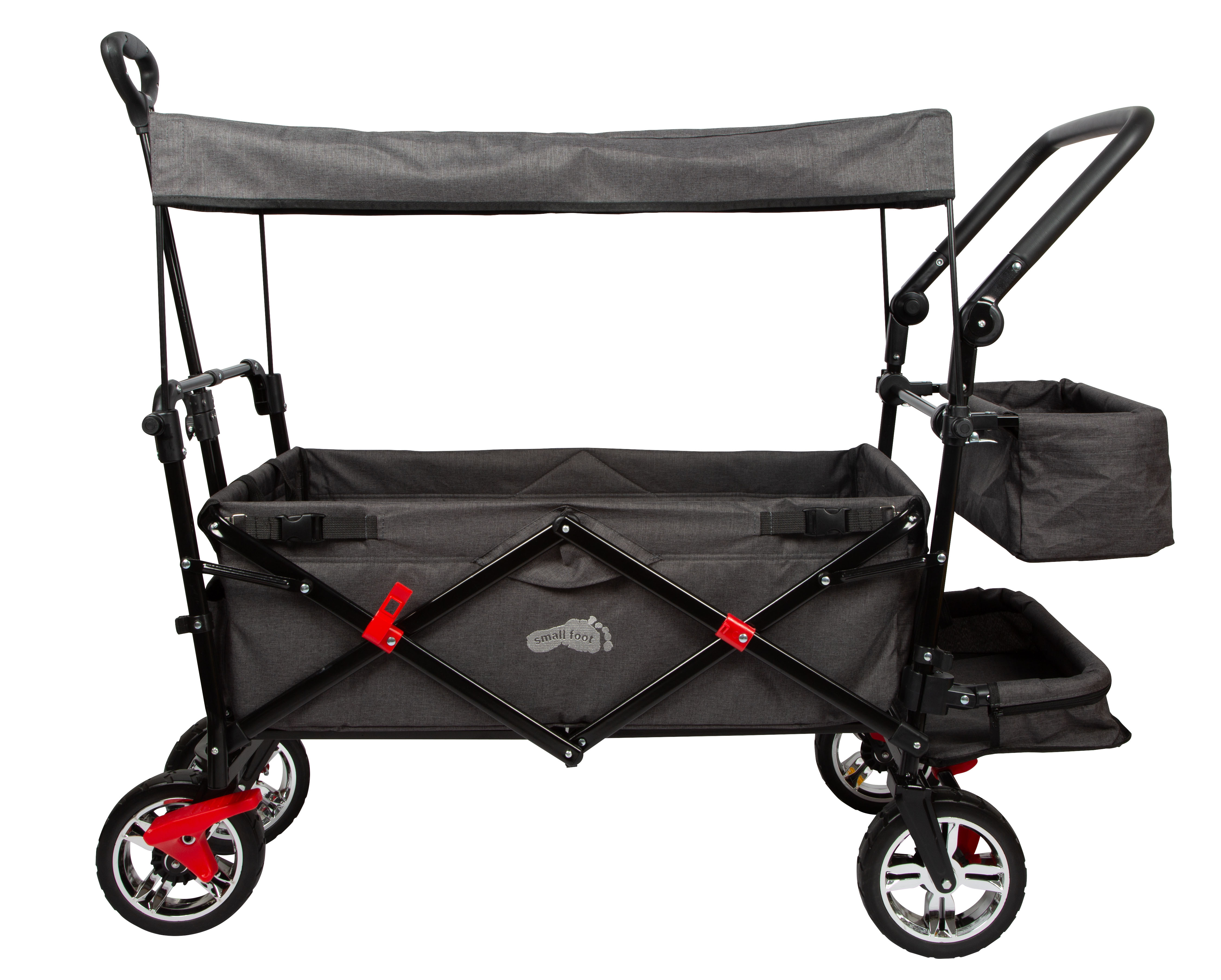 Bollerwagen schieben, Griff variabel