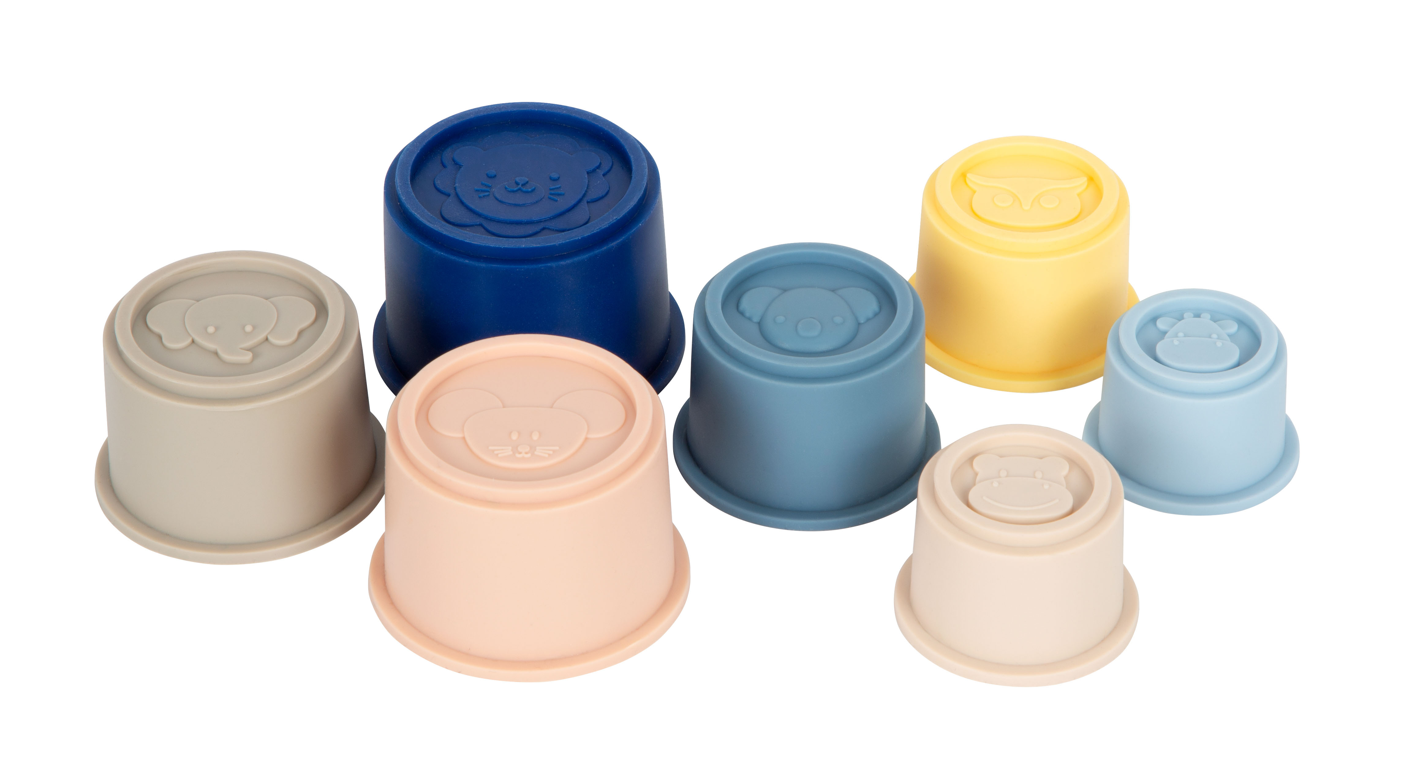 Silikon-Stapelbecher einzeln, verschiedene Größen