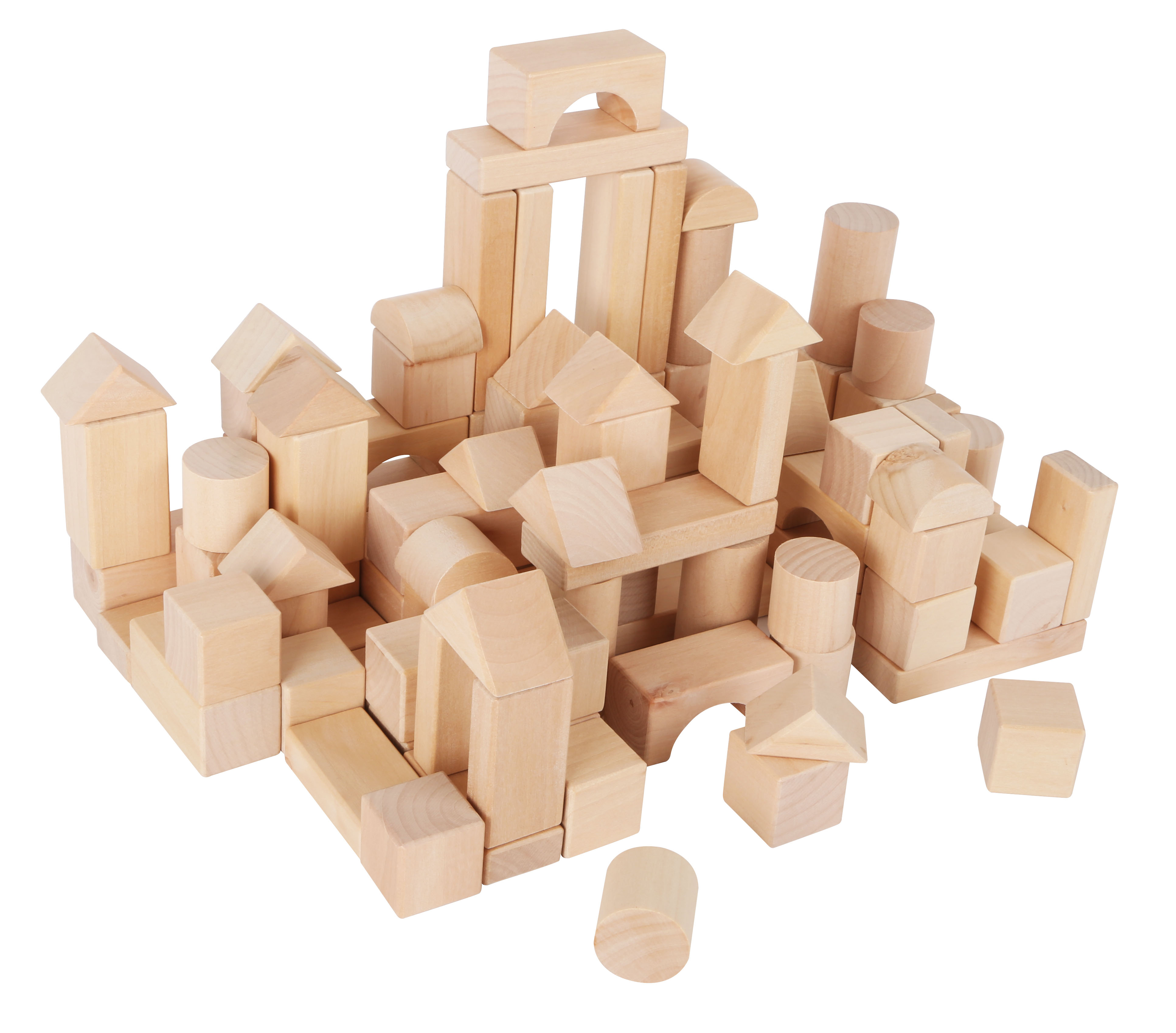 Holzbausteine im Naturholz-Design