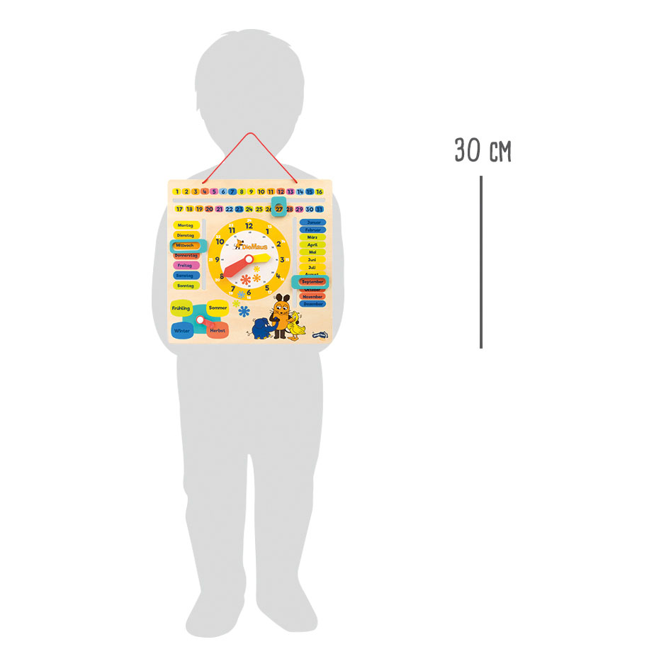 Die Maus Lernuhr mit Kalender für Kinder