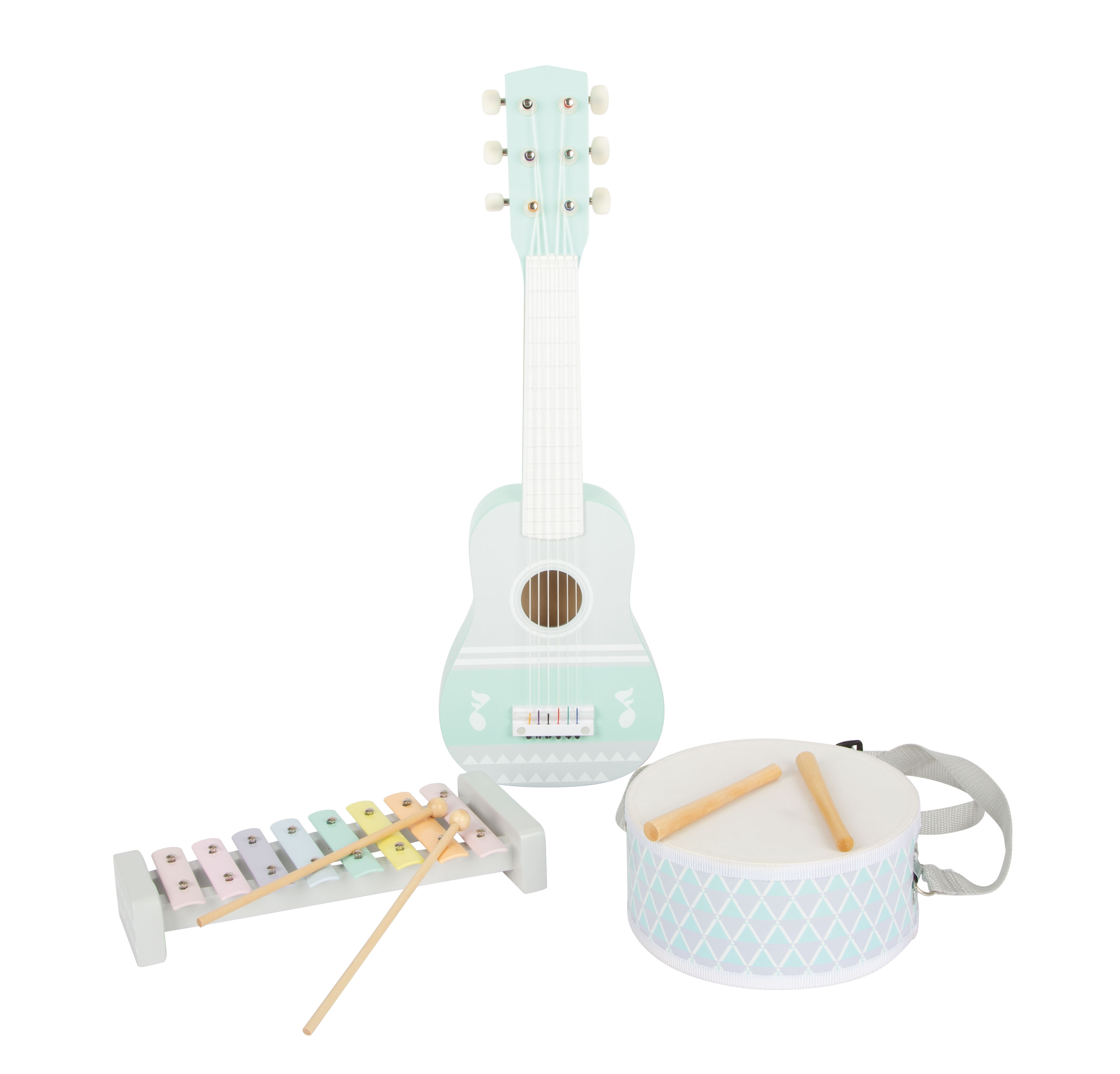 Pastellfarbiges Instrumenten-Set für Kinder