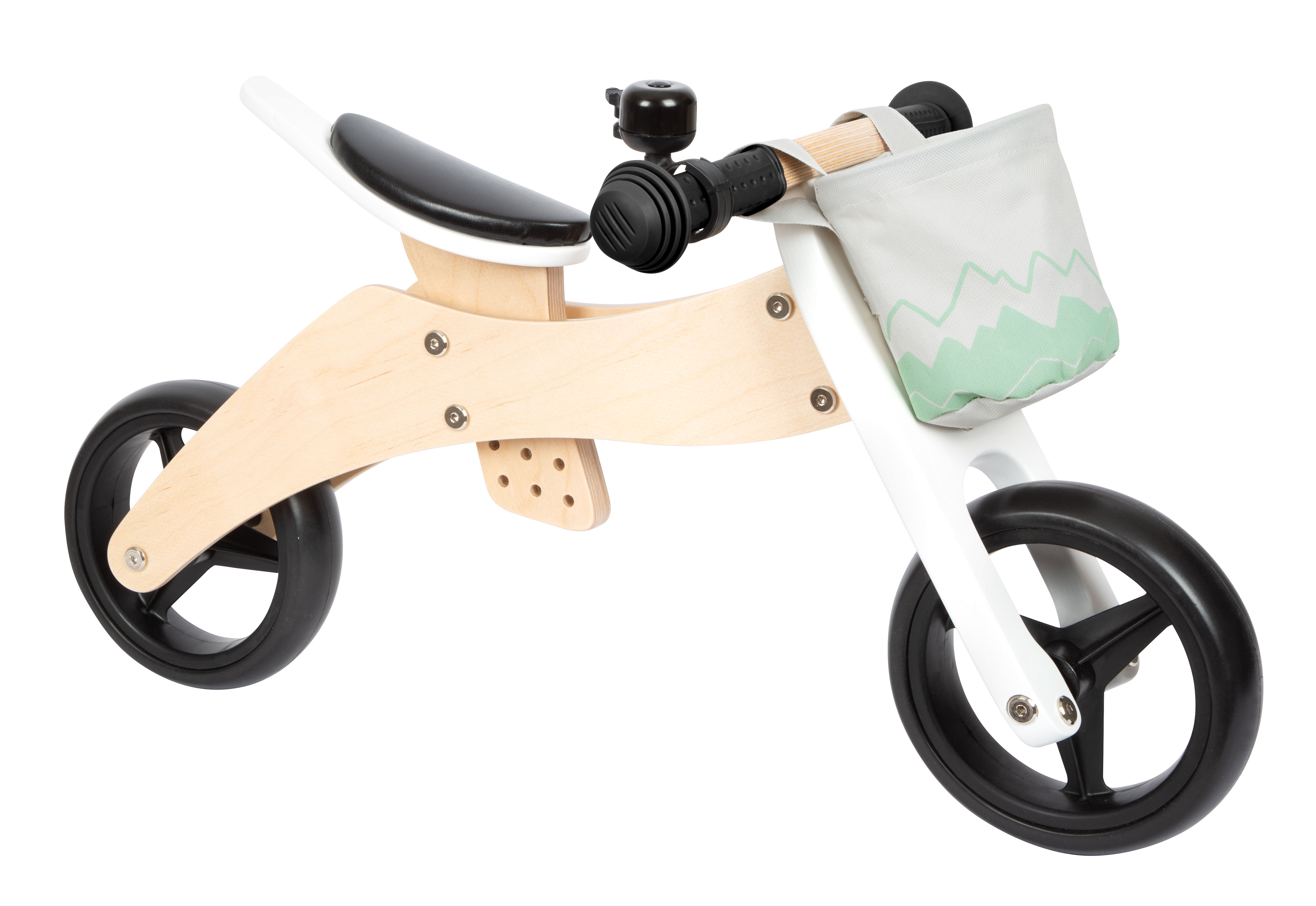 Laufrad und -dreirad Salbeigrün für Kinder