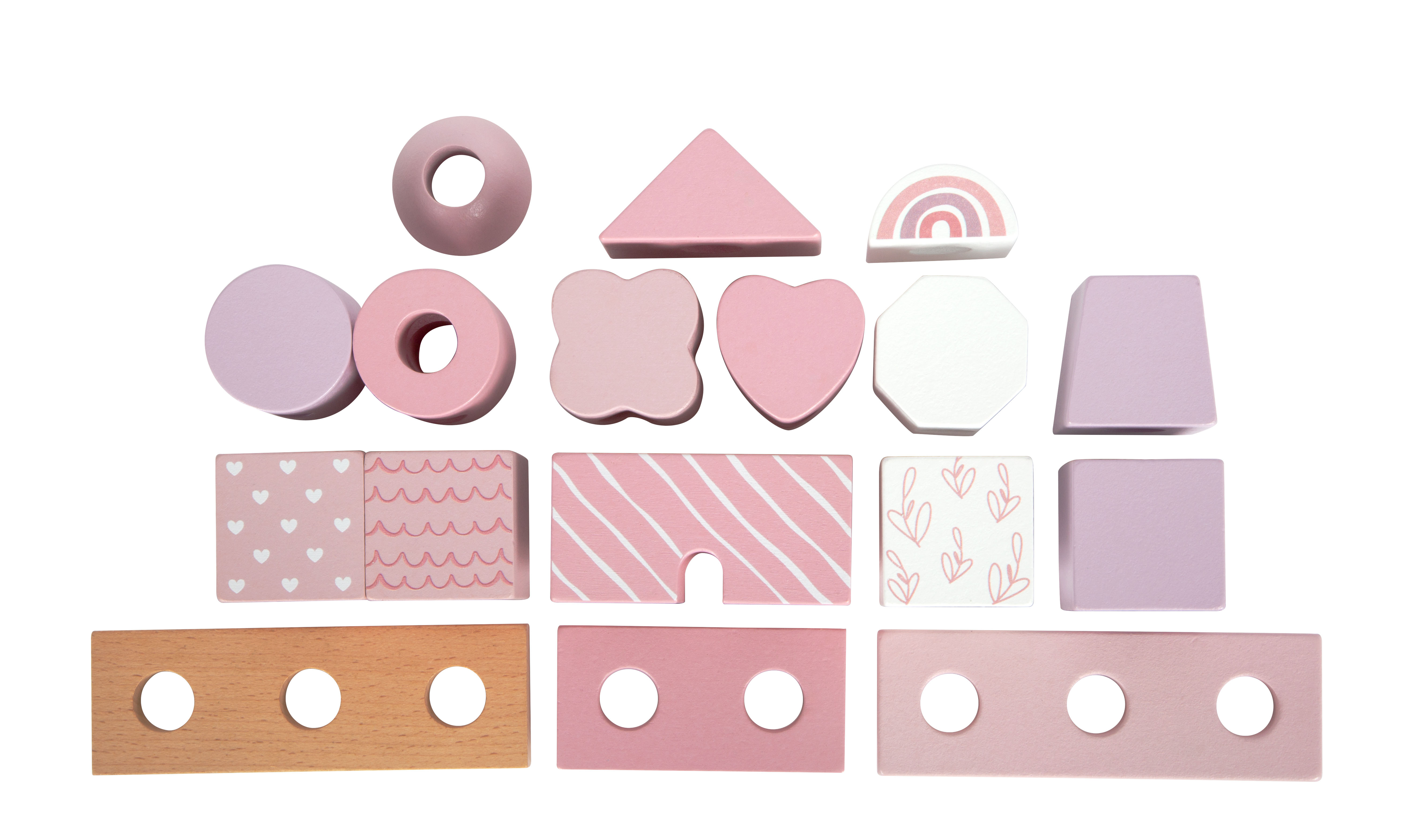 Stapelsteine mit Motiven aus Holz