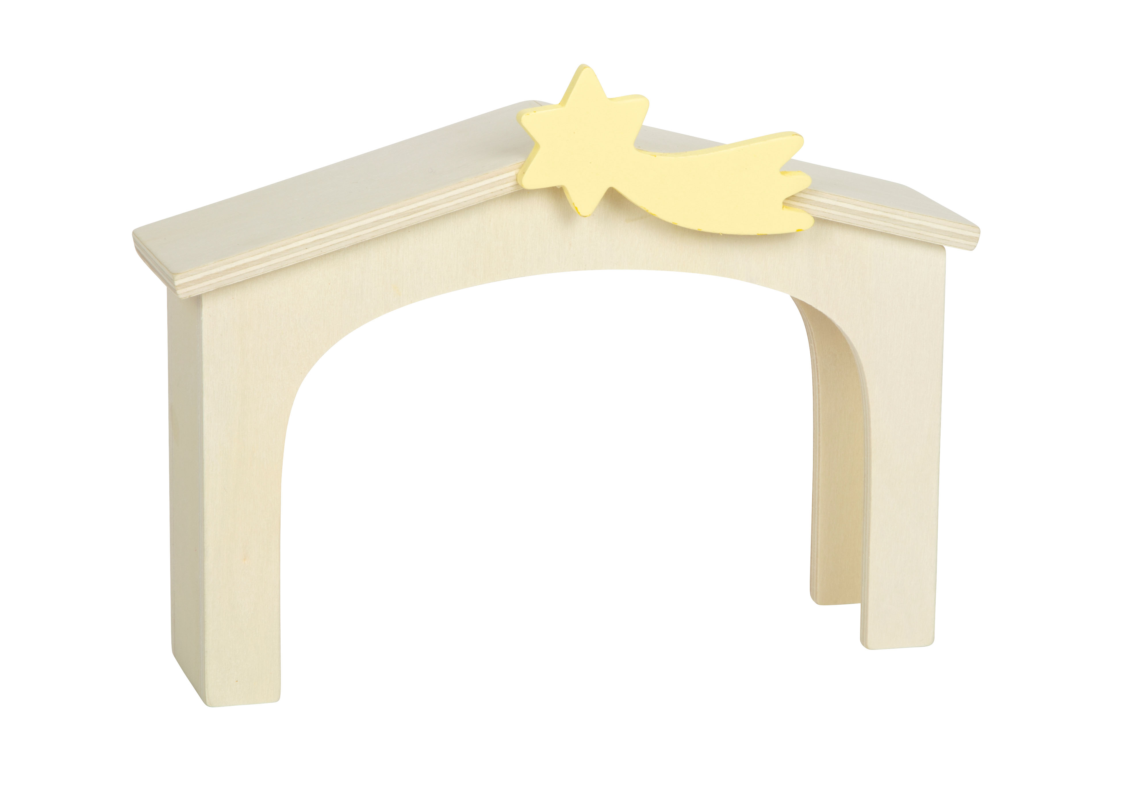 Weihnachtsgeschichte Hirte mit Tieren und Palme