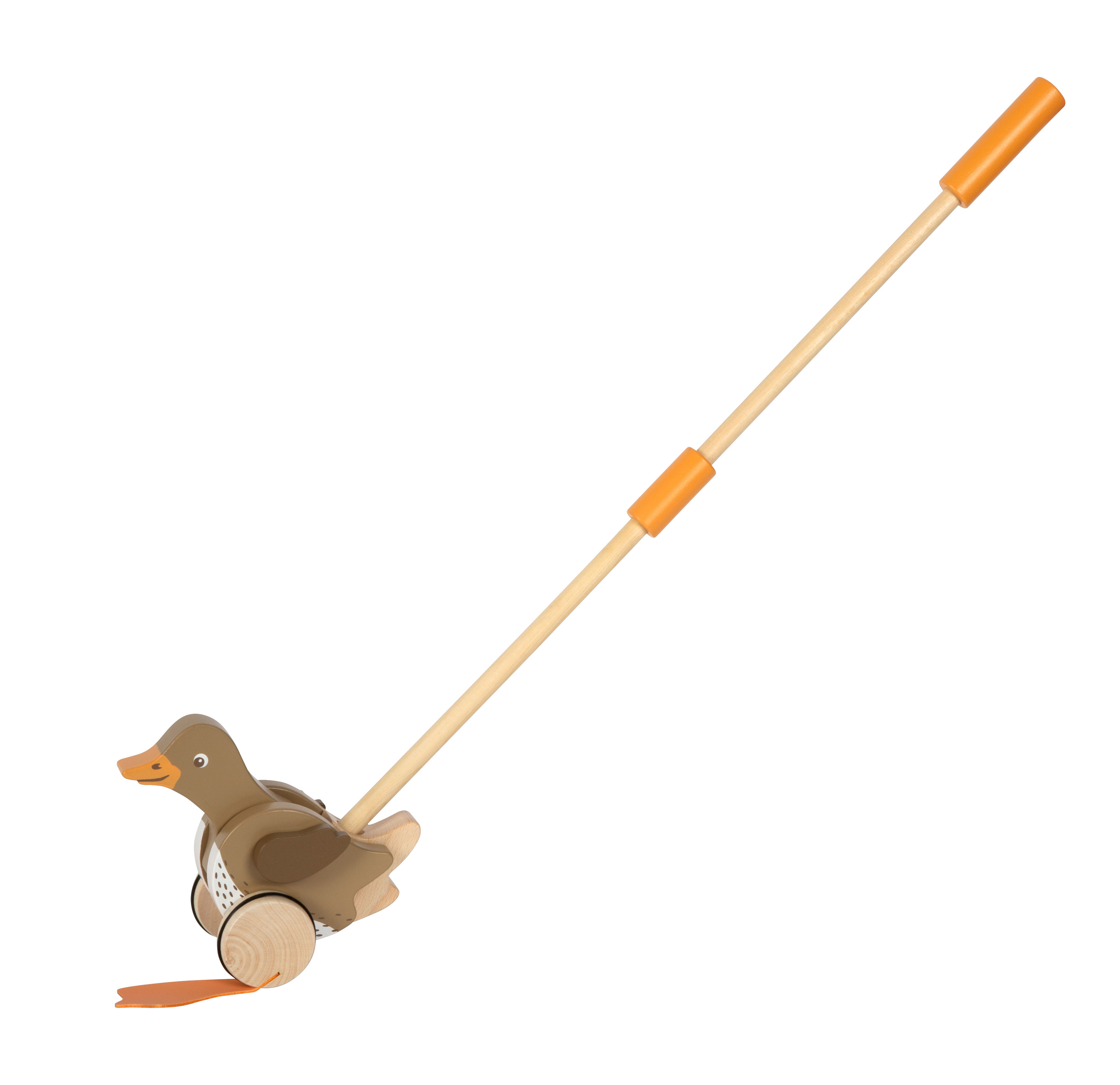 Schiebetier Ente mit verlängerbarem Stab