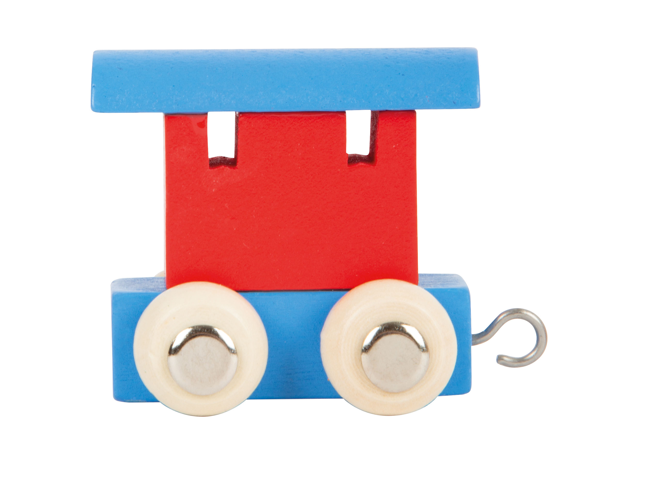 Buchstabenzug Waggon rot & blau für Kinder
