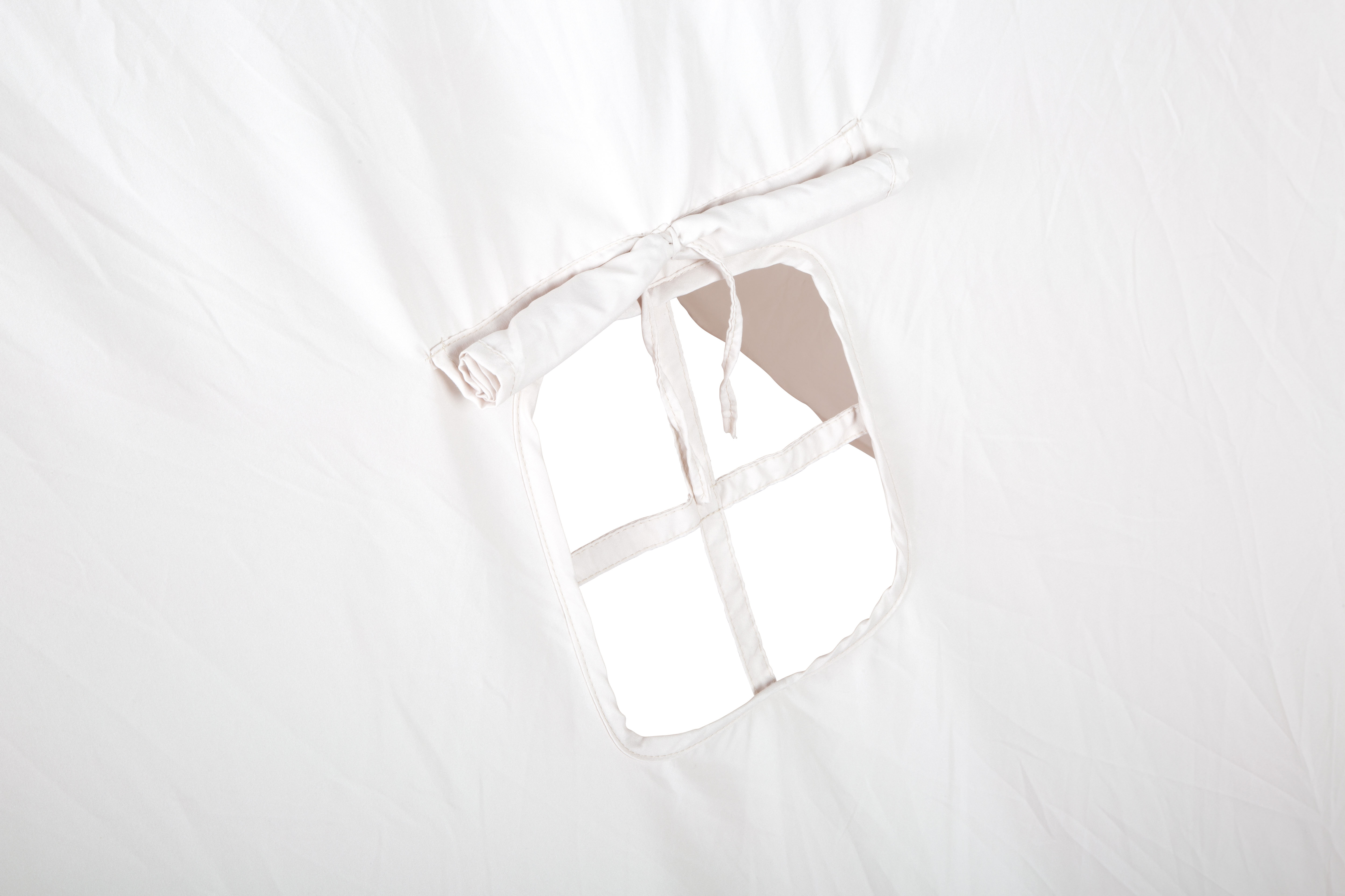 Spielzelt naturweiß Fenster