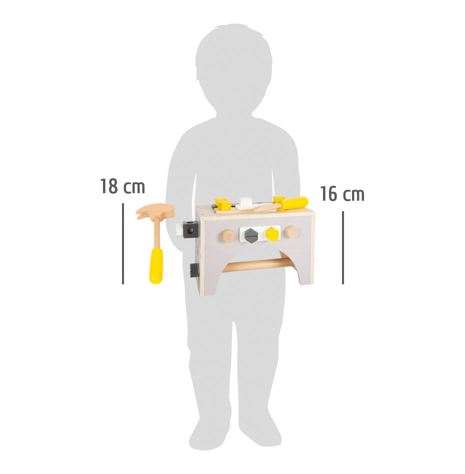 Werkzeugkasten 2 in 1 „Miniwob“ für Kinder