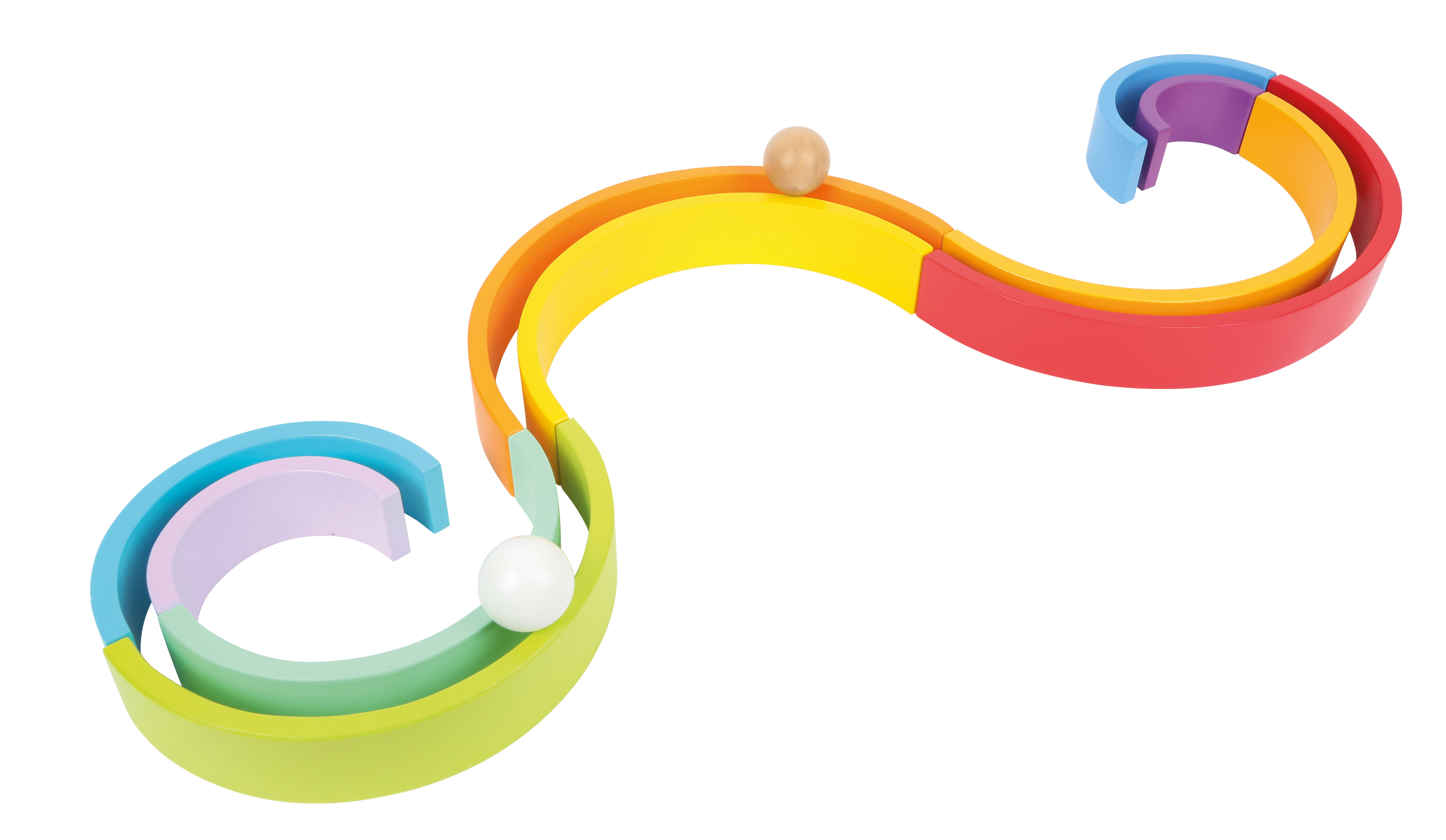 Holzbausteine Regenbogen XL für Kinder
