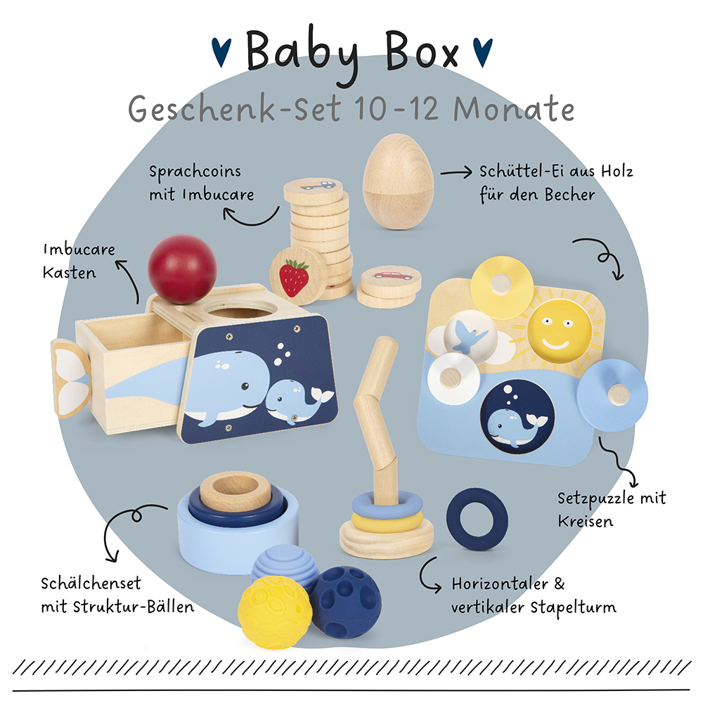 Baby-Box 10–12 Monate „Ordnen & Sortieren“