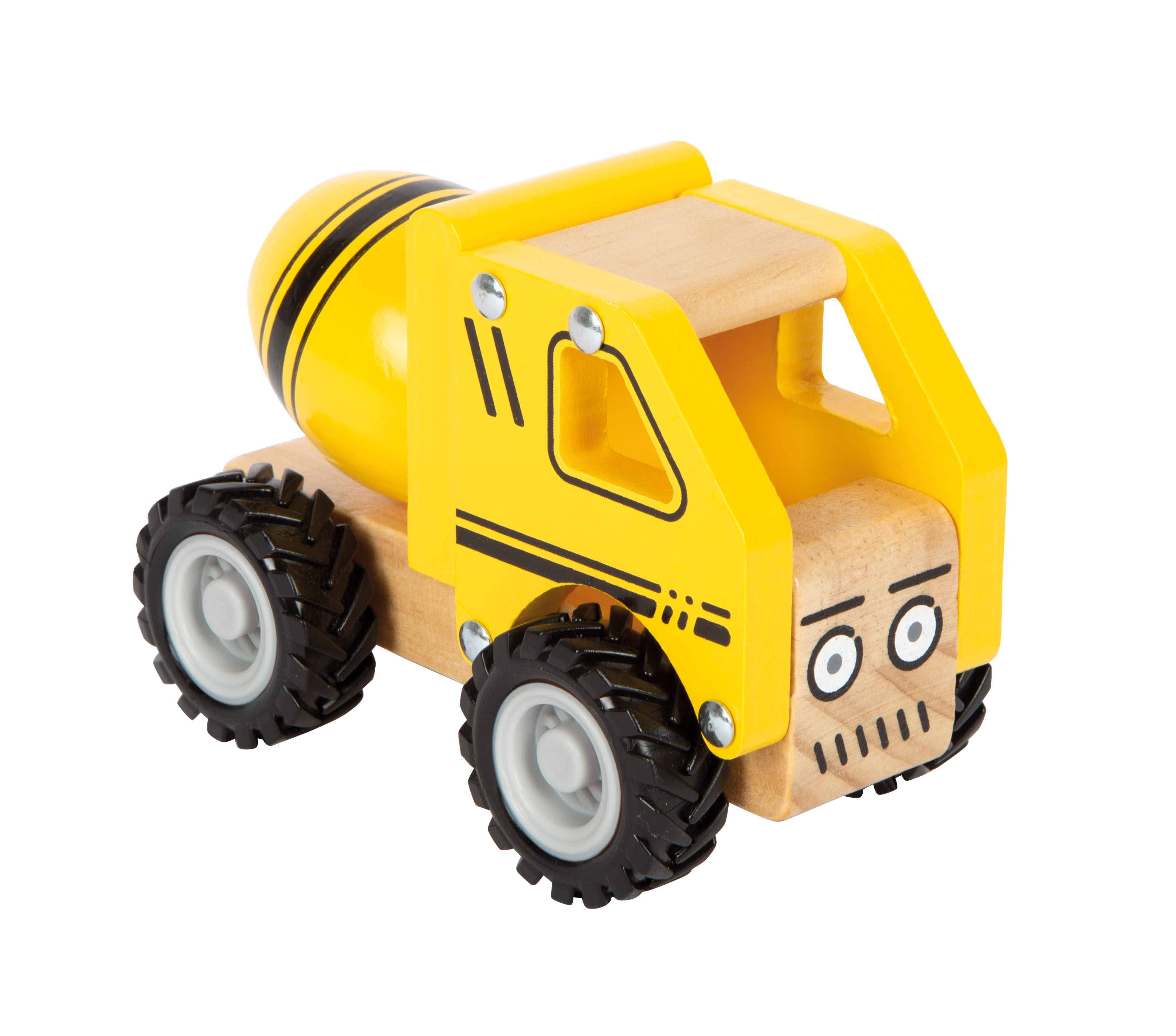 Holzspielzeug, Miniaturfahrzeug, Gelb, Wagenschaufel, Kinderfahrzeug