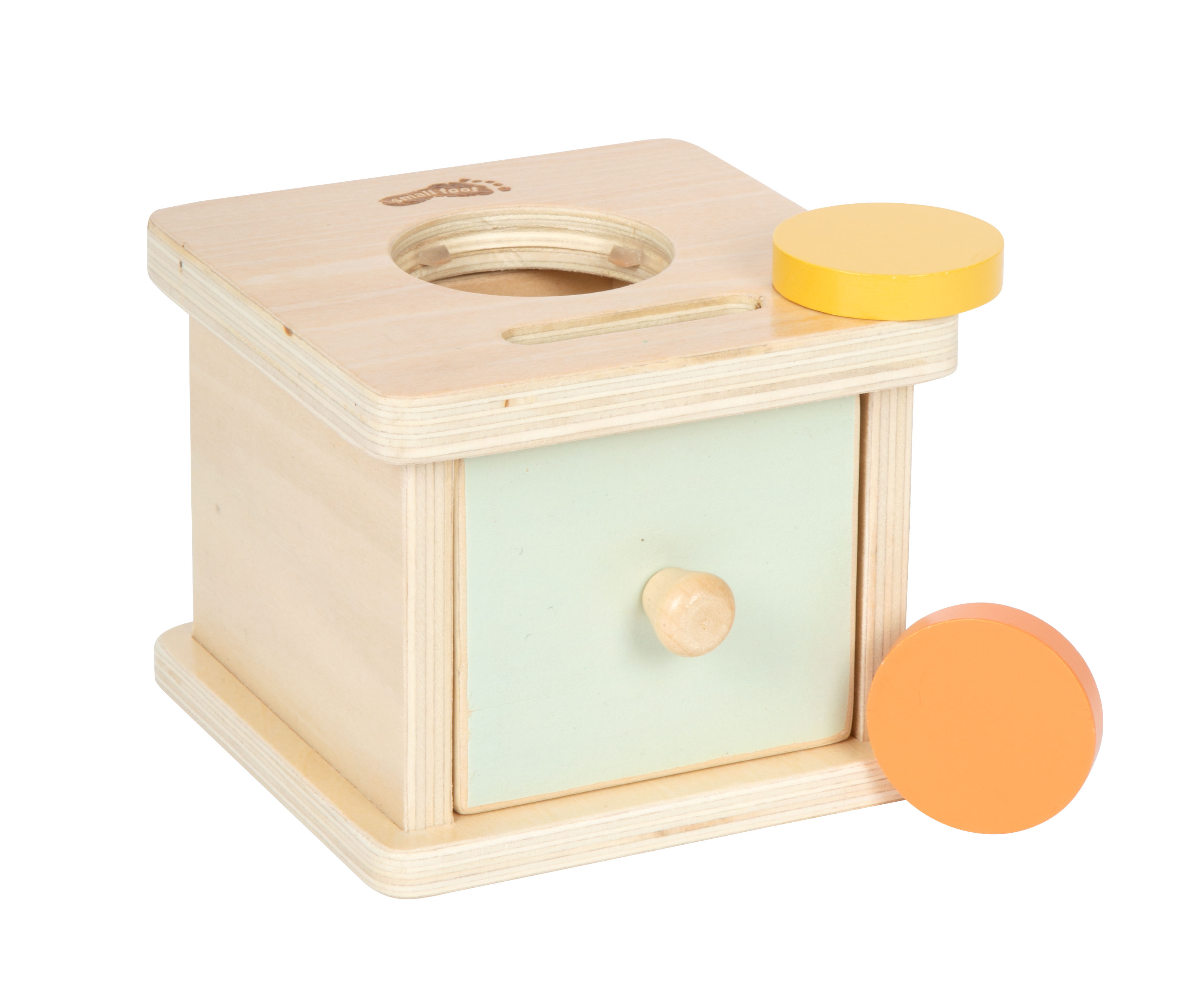 Montessori-Steck- und Kugelkasten als Motorik- und Logikspiel