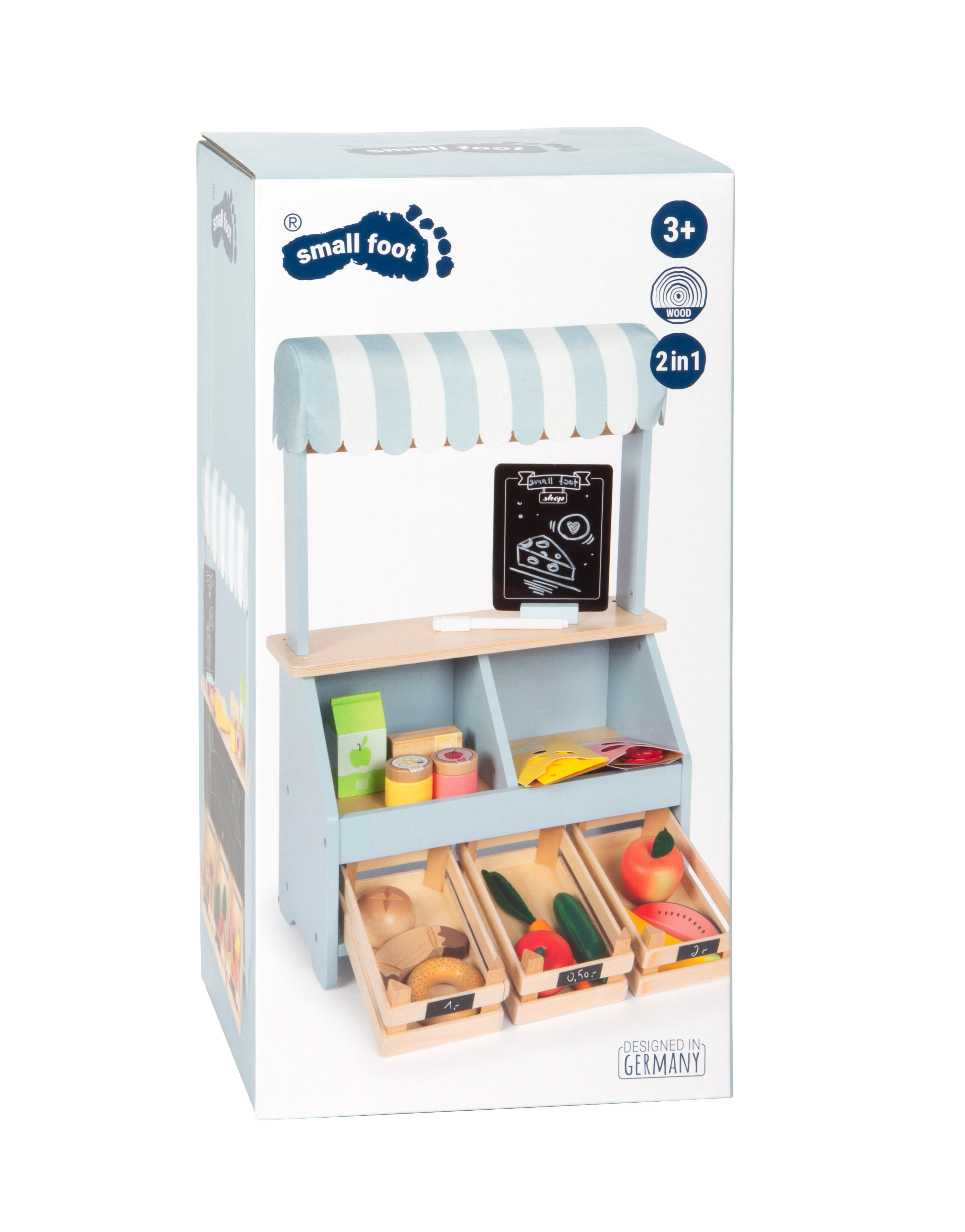Verpackung von kompaktem Marktstand