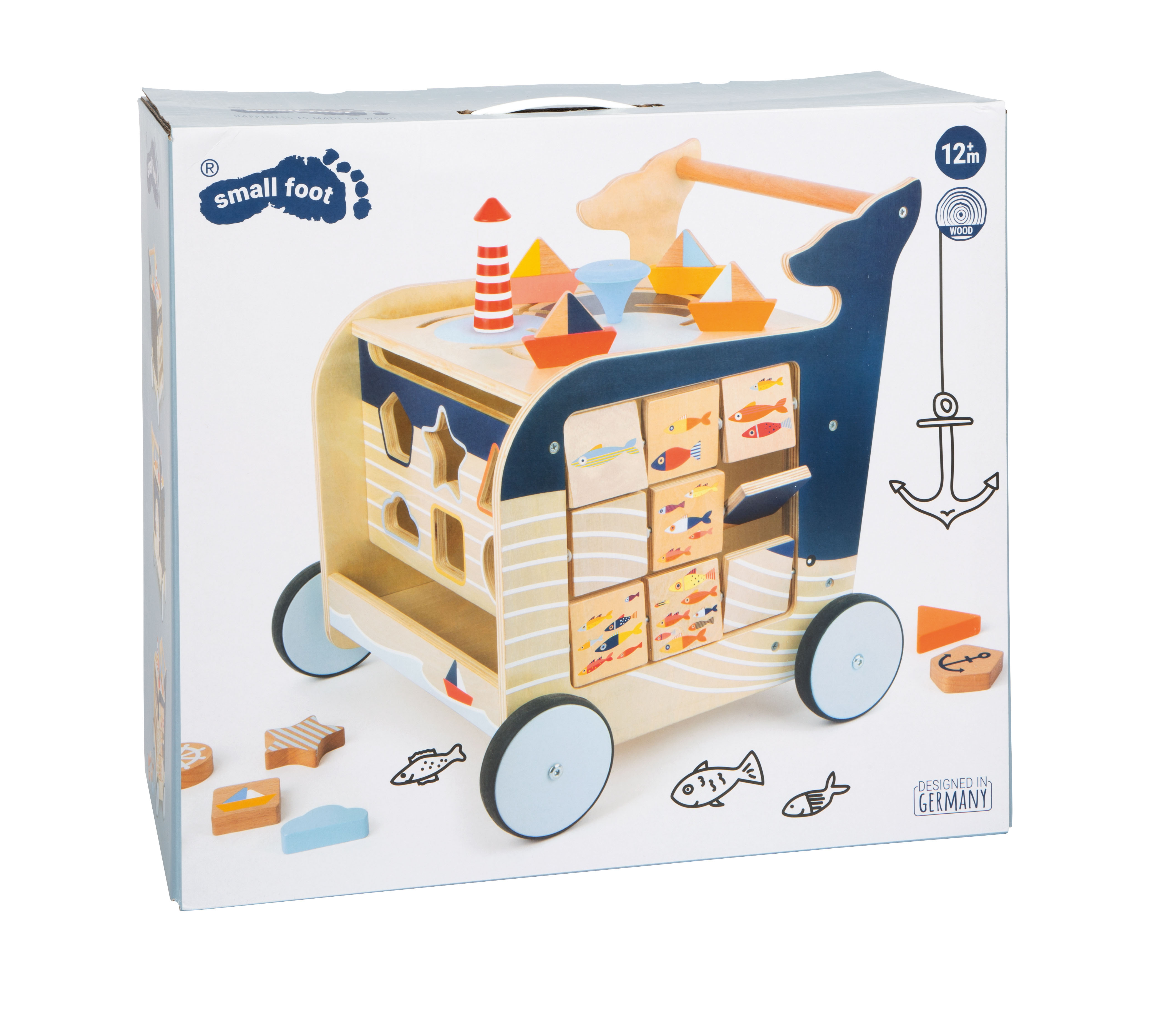 Lauflernwagen Wal für Kinder
