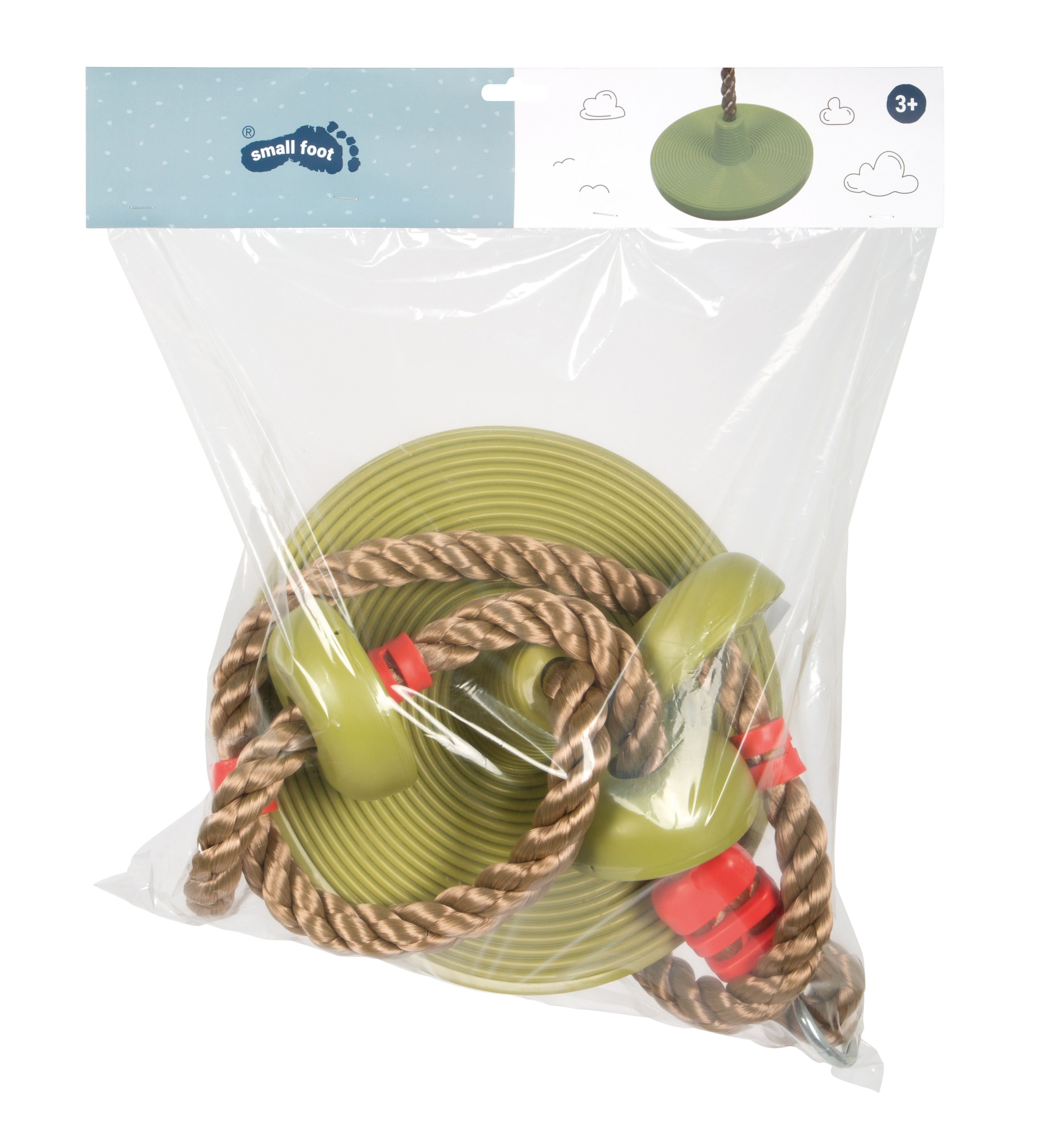 Tellerschaukel mit Kletterseil für Kinder