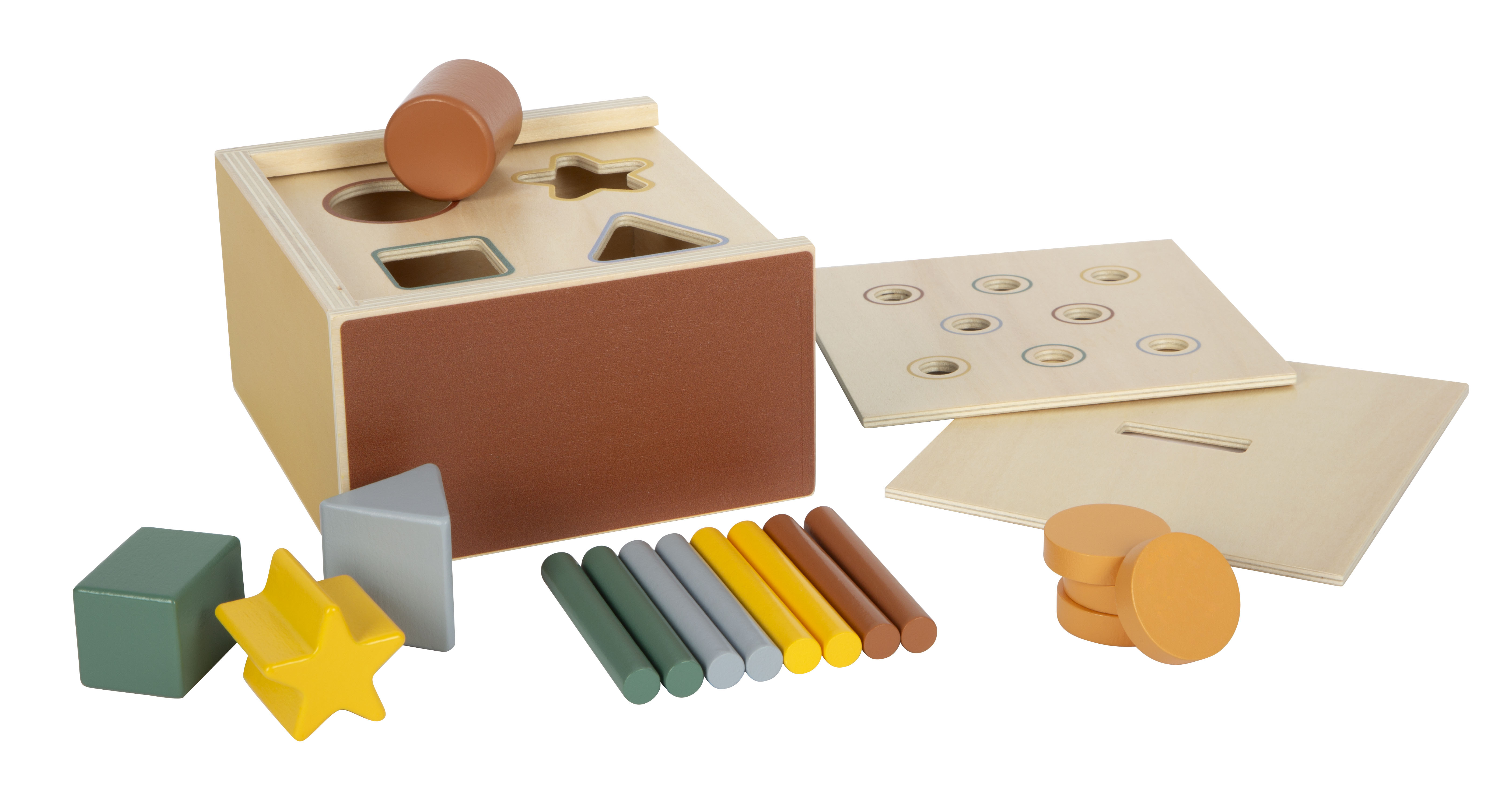 Montessori Zahlenzug Holzspielzeug - Für Kinder 1-4 Jahre, Mit 26 Blöcken, Motorik & Lernspielzeug