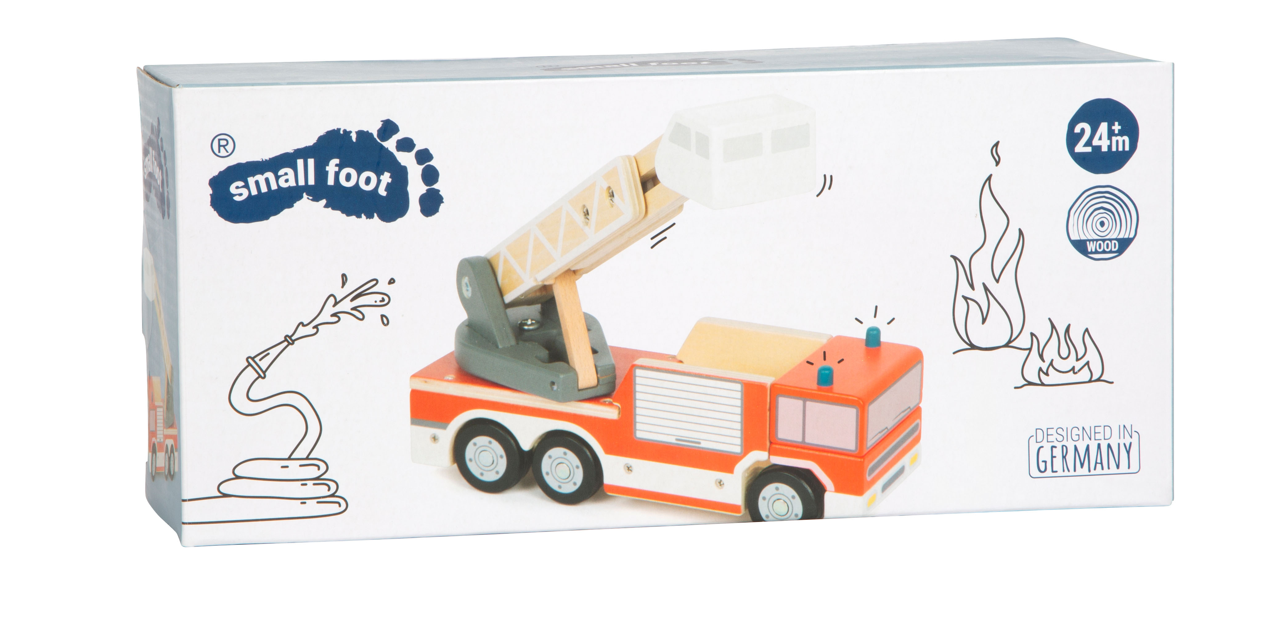 Verpackung Feuerwehr mit Drehleiter