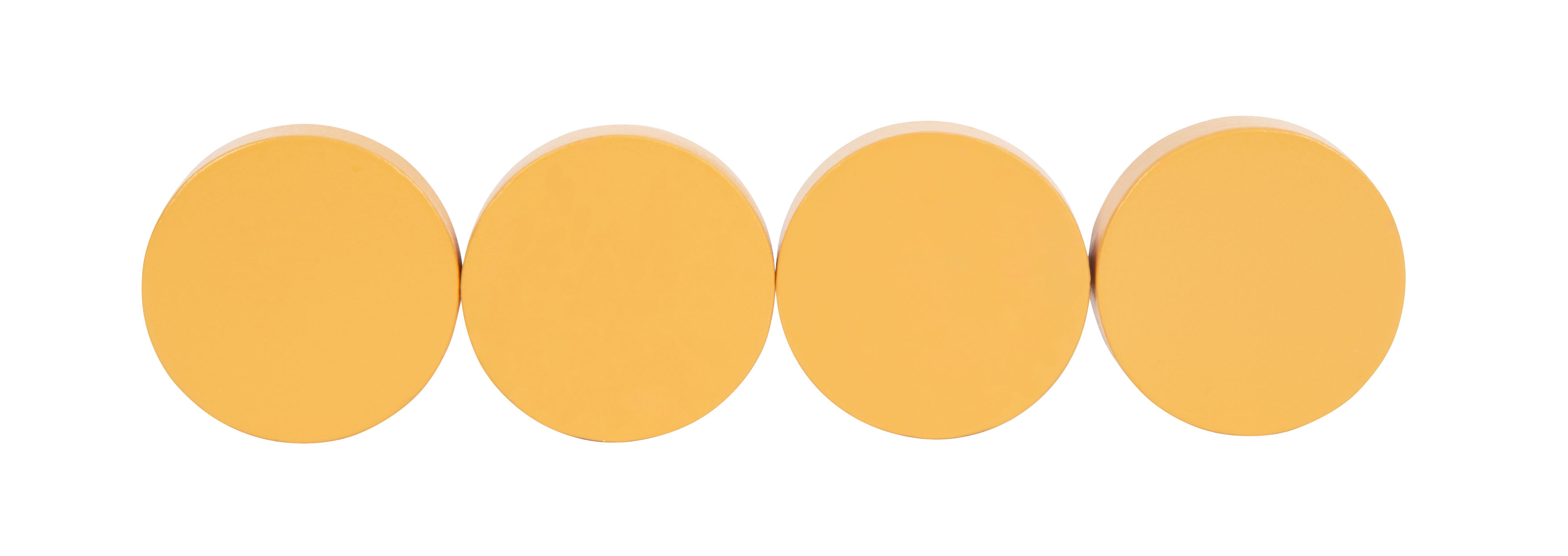 Vier Coins als Einwurf-Elemente