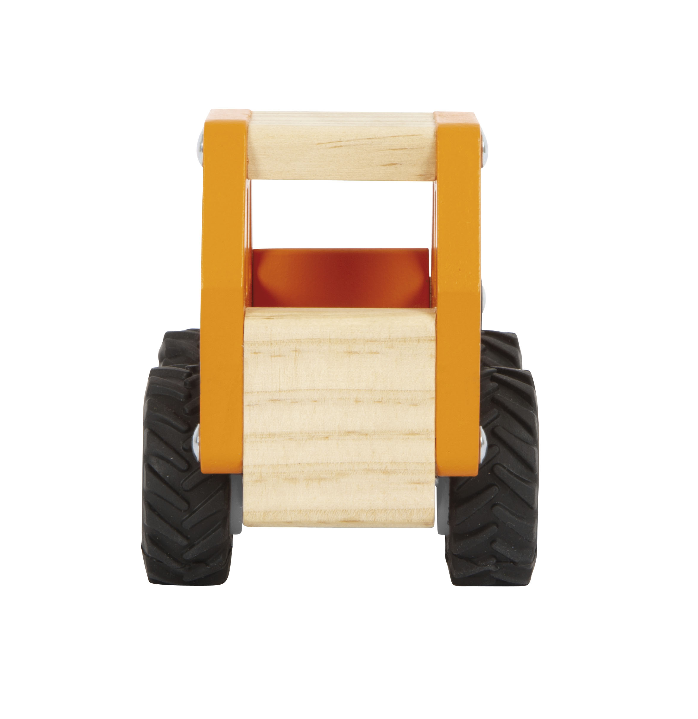 holzwagen, holzspielzeug, kleinwagen, orange, großerreifen