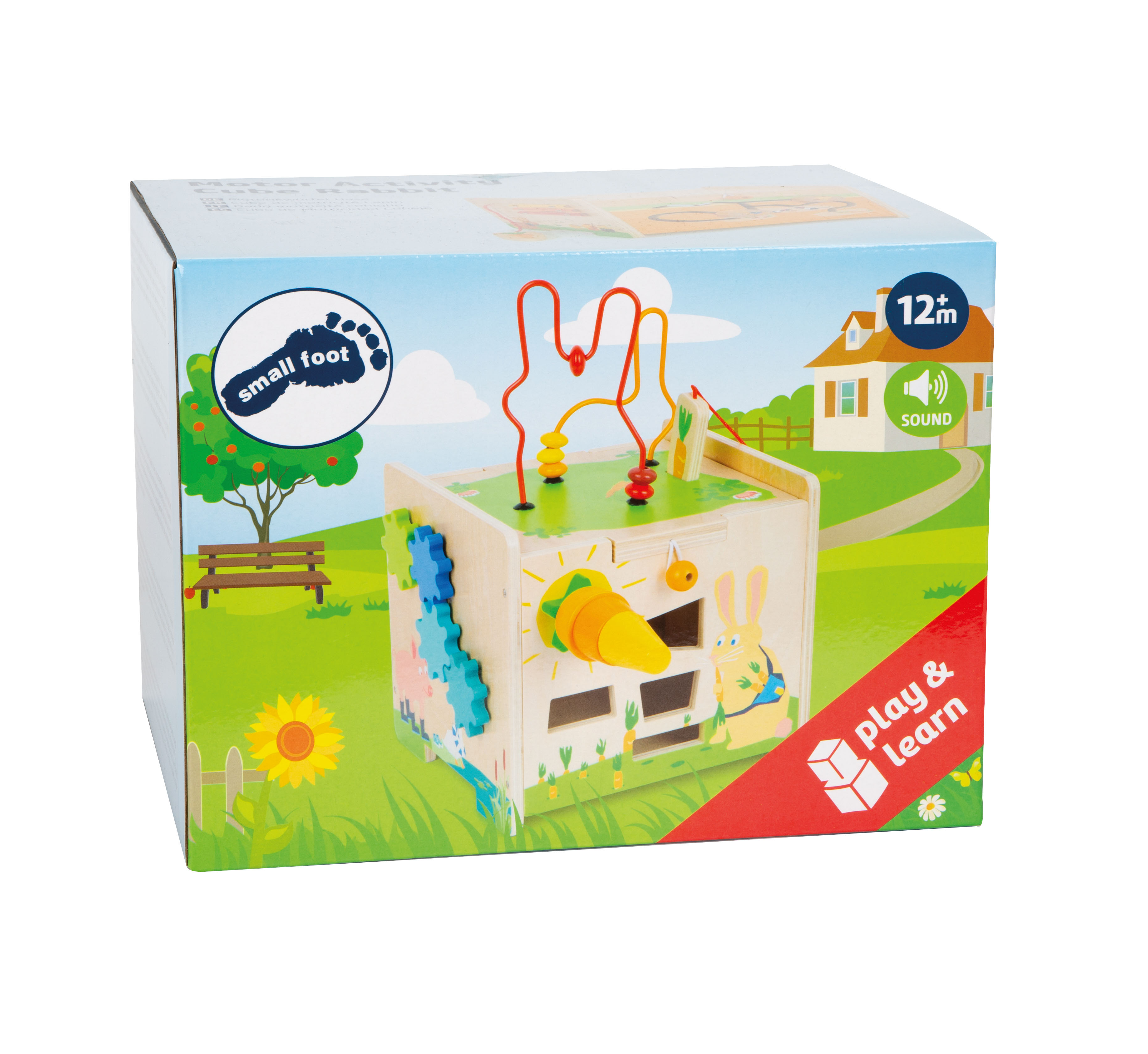 Motorikwürfel Hase für Kinder