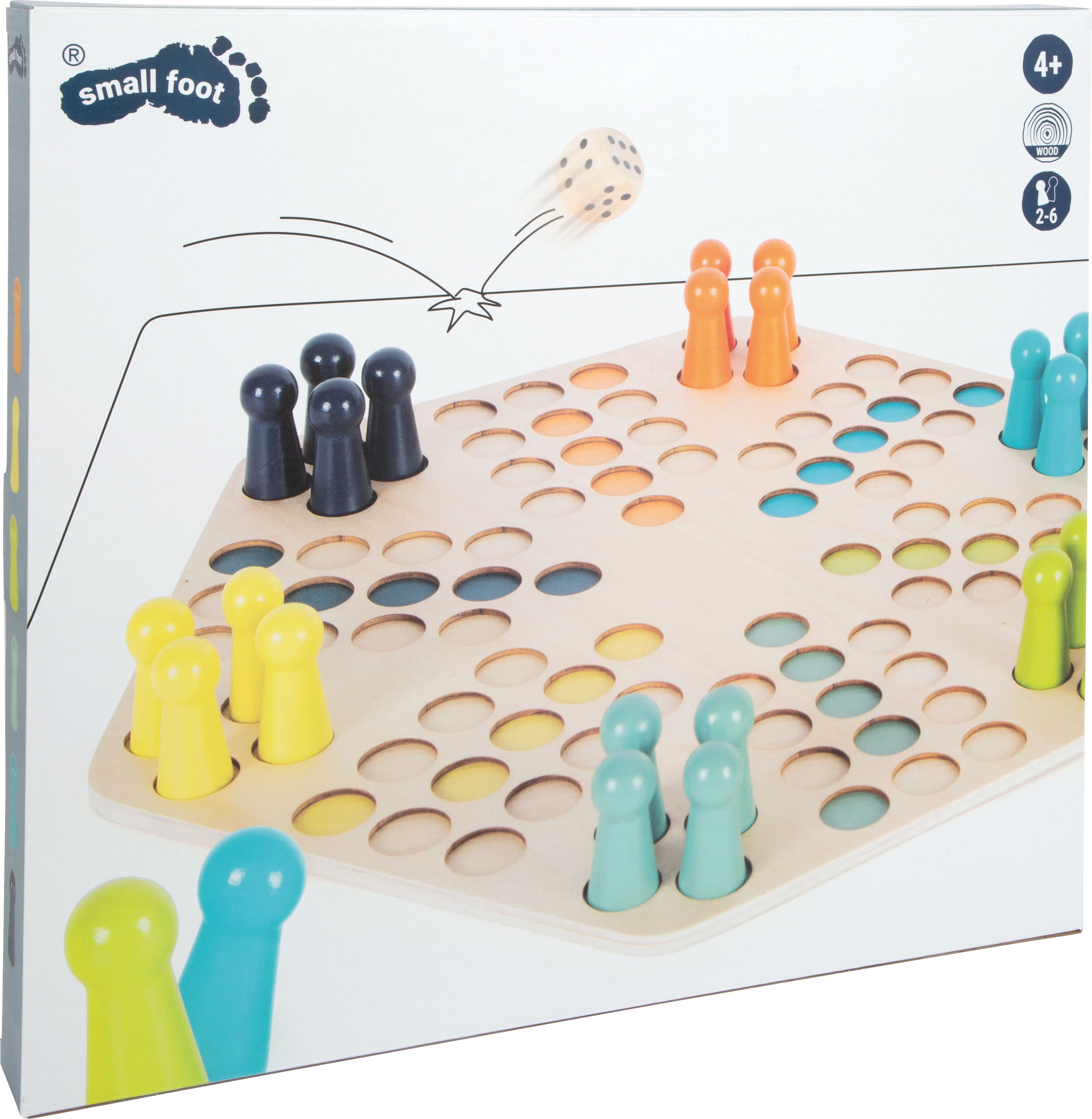 Ludo für 6 Spieler XL für Kinder